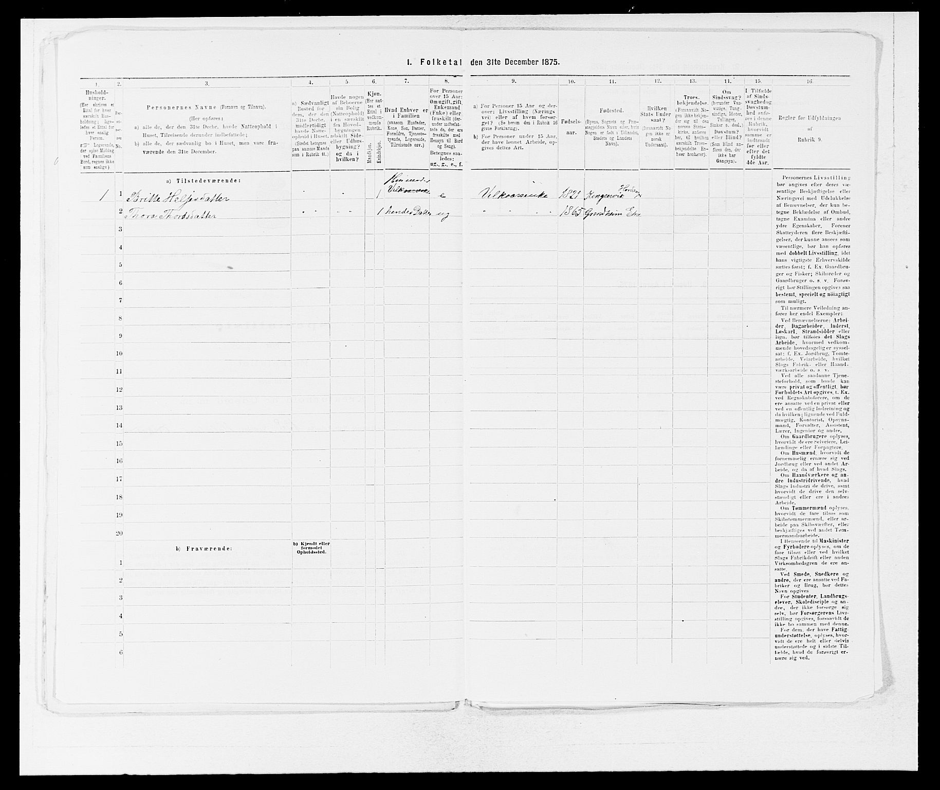 SAB, 1875 census for 1211P Etne, 1875, p. 754