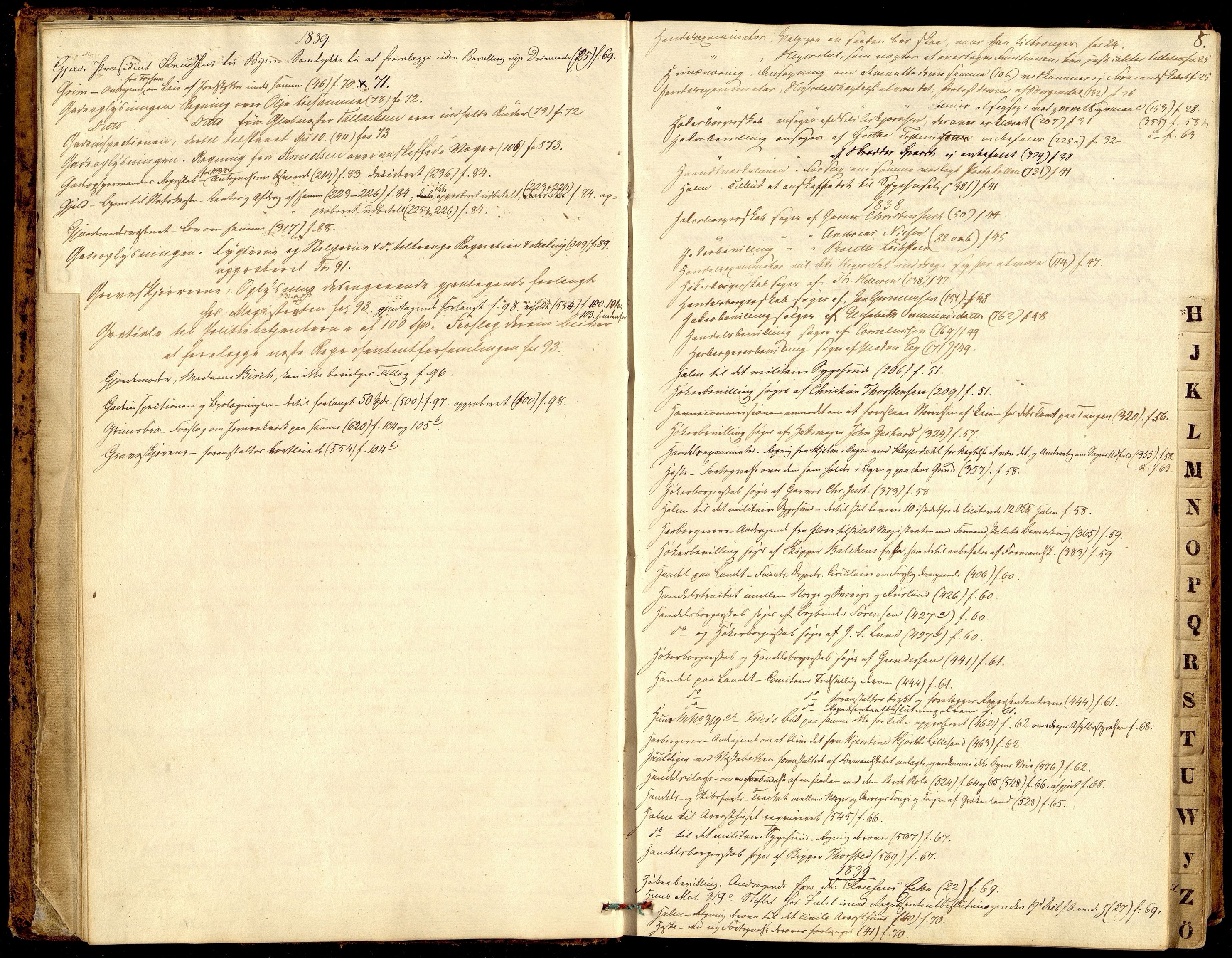 Kristiansand By - Formannskapet, ARKSOR/1001KG120/A/Aa/L0001: Møtebok (d), 1837-1842