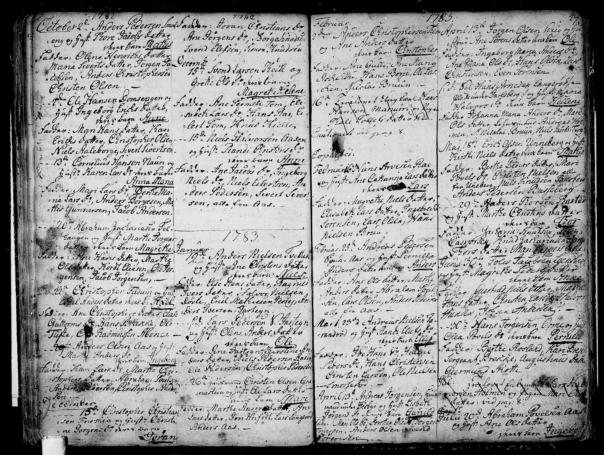 Sem kirkebøker, SAKO/A-5/F/Fa/L0002: Parish register (official) no. I 2, 1764-1798, p. 49