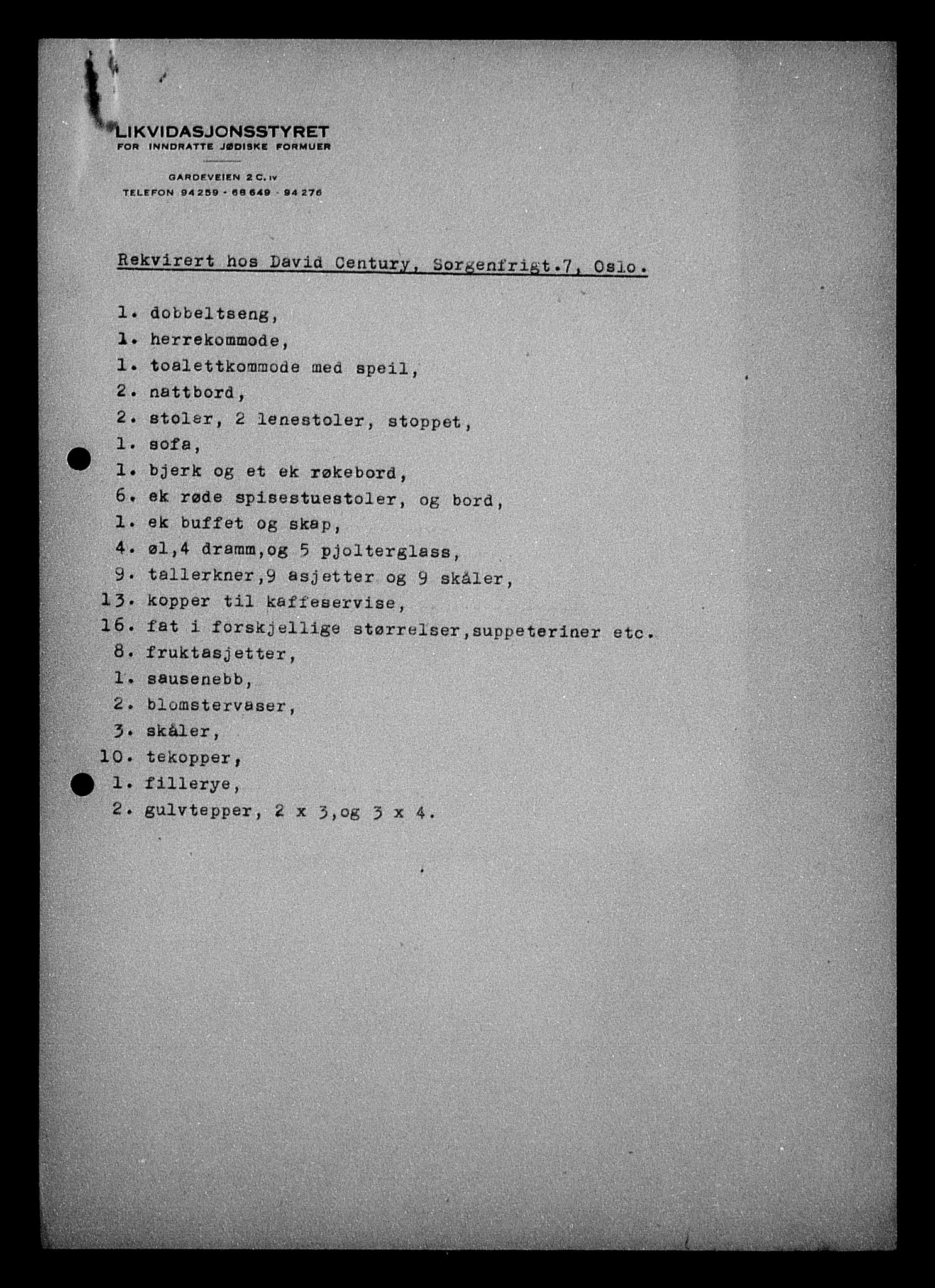 Justisdepartementet, Tilbakeføringskontoret for inndratte formuer, AV/RA-S-1564/H/Hc/Hcc/L0928: --, 1945-1947, p. 275