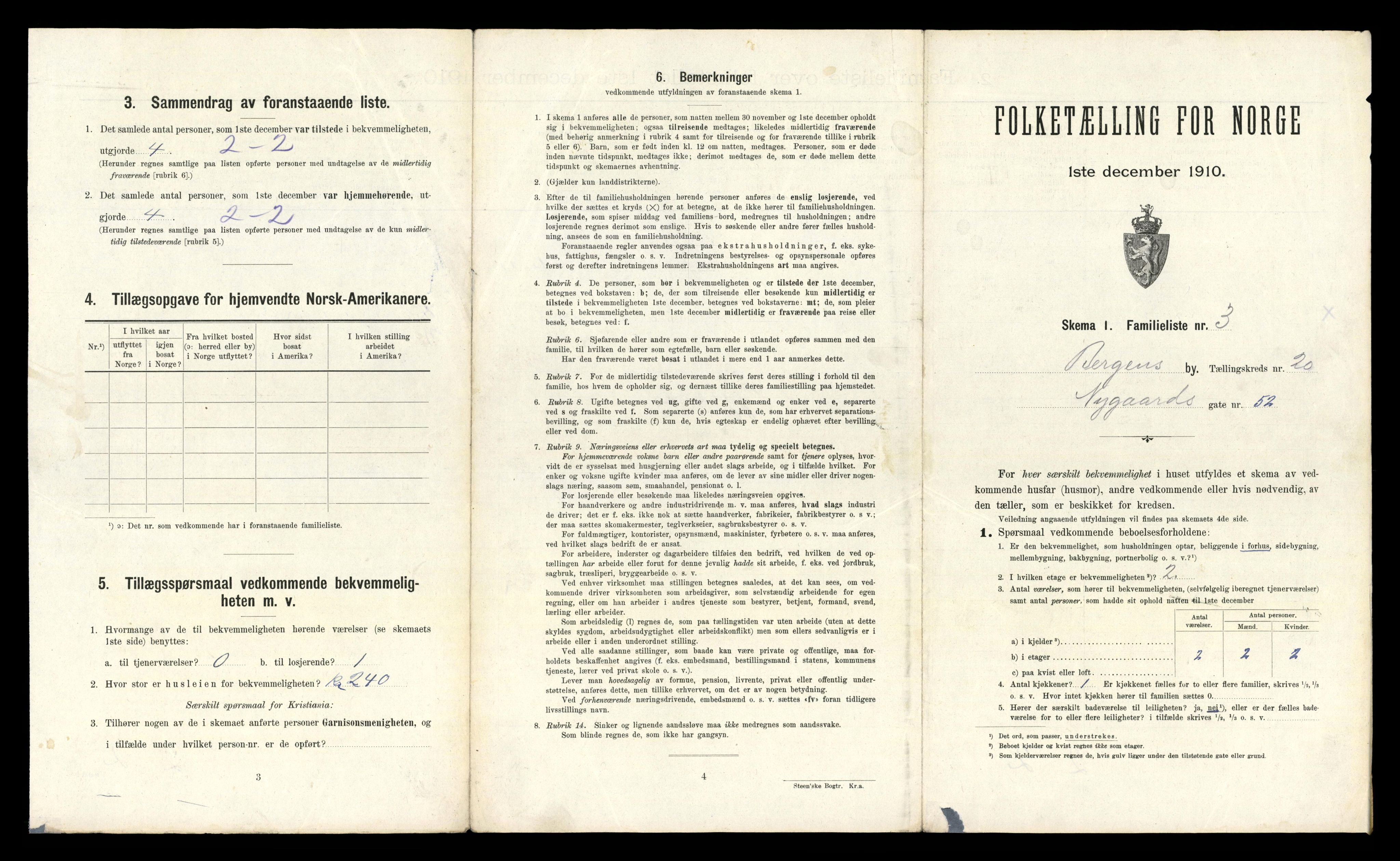 RA, 1910 census for Bergen, 1910, p. 6475