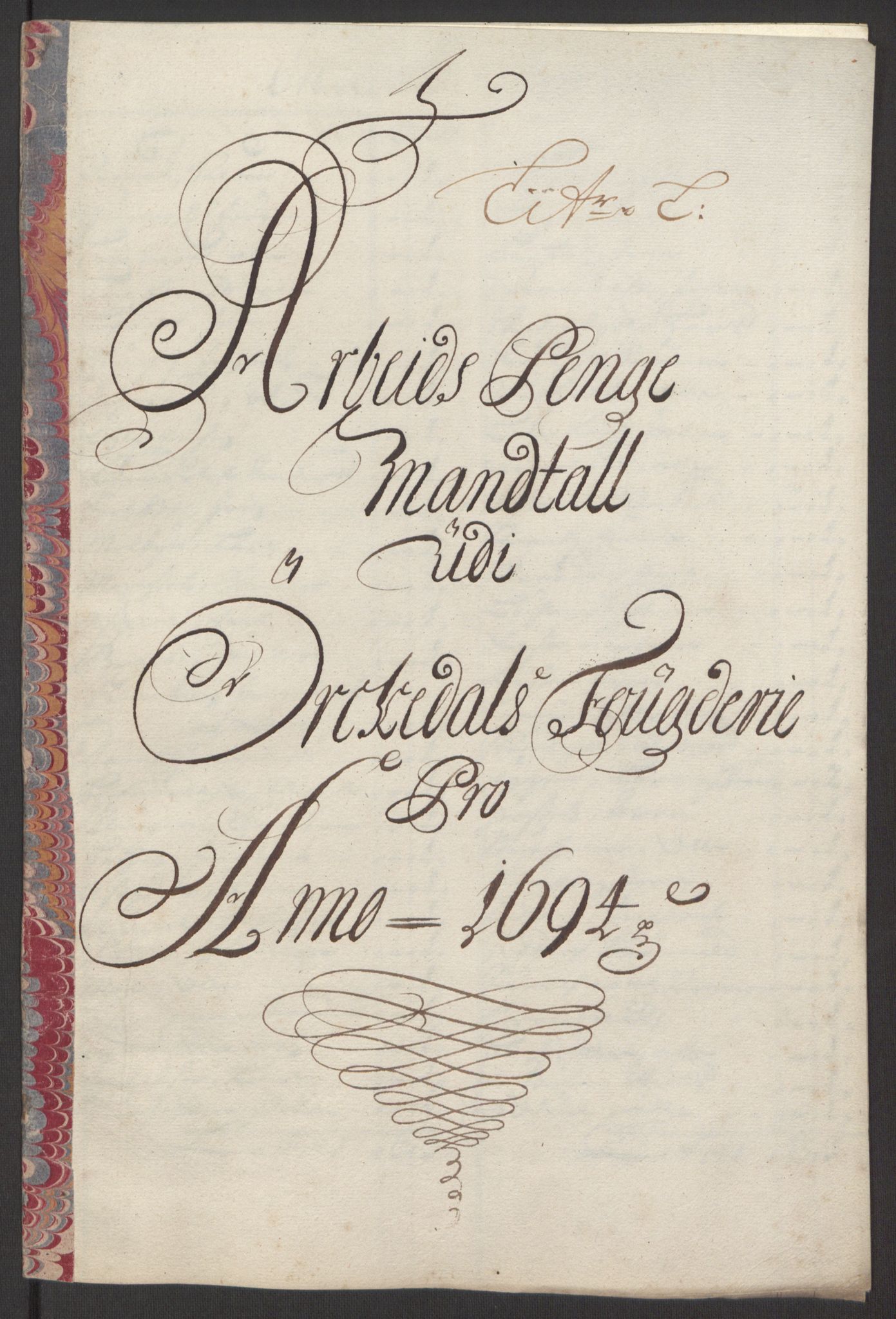 Rentekammeret inntil 1814, Reviderte regnskaper, Fogderegnskap, RA/EA-4092/R60/L3944: Fogderegnskap Orkdal og Gauldal, 1694, p. 137