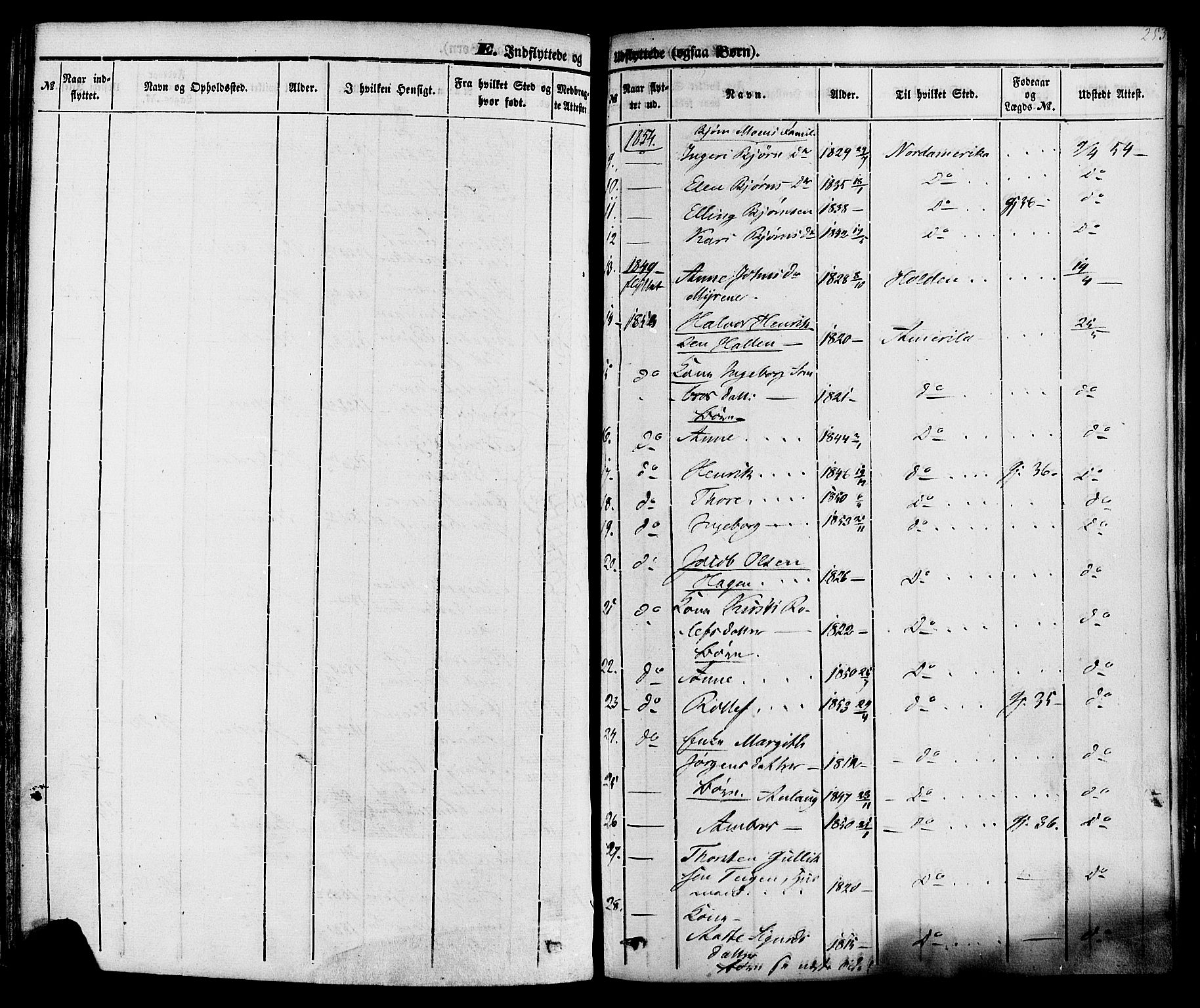 Sauherad kirkebøker, AV/SAKO-A-298/F/Fa/L0007: Parish register (official) no. I 7, 1851-1873, p. 253