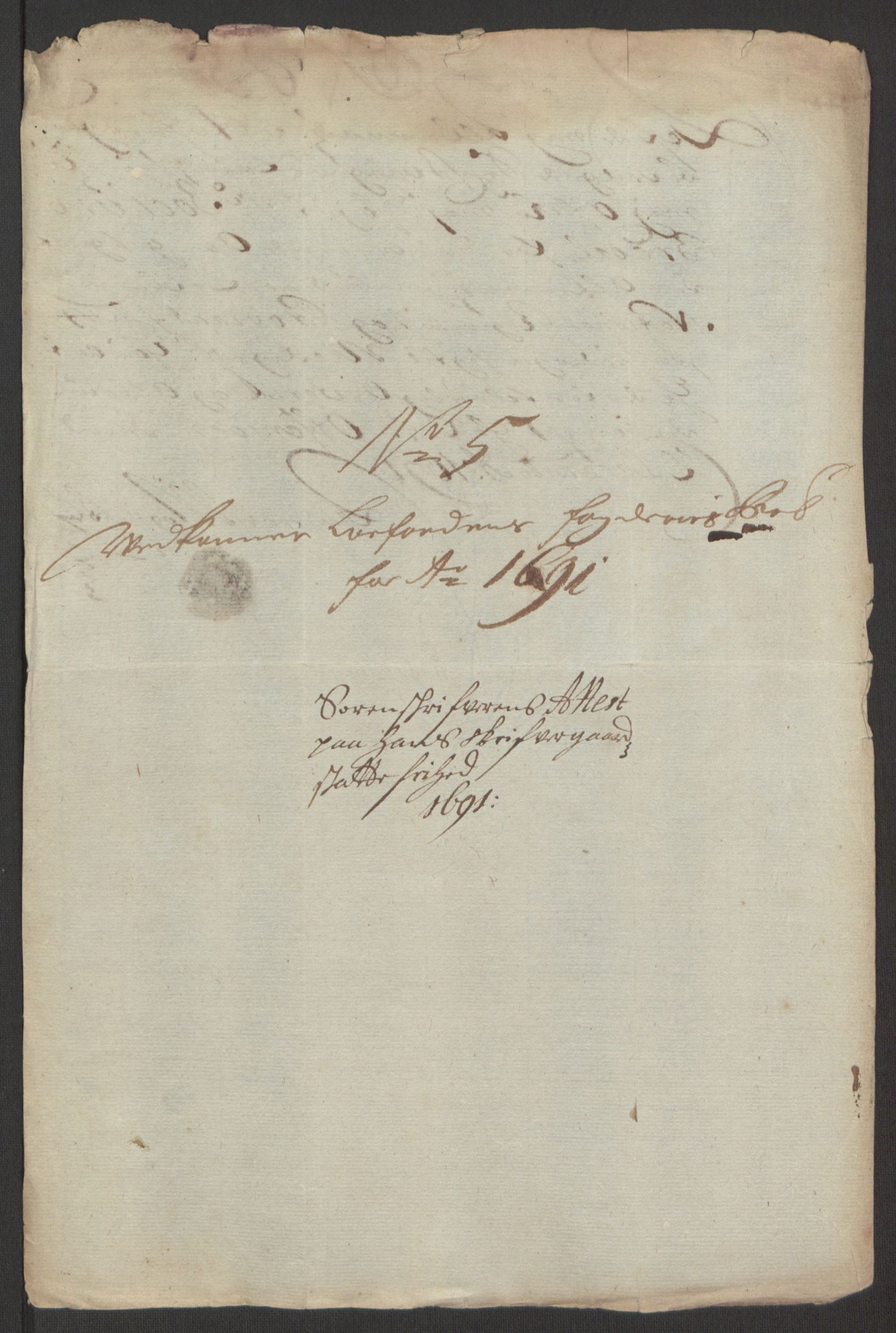 Rentekammeret inntil 1814, Reviderte regnskaper, Fogderegnskap, AV/RA-EA-4092/R67/L4675: Fogderegnskap Vesterålen, Andenes og Lofoten, 1691-1693, p. 98