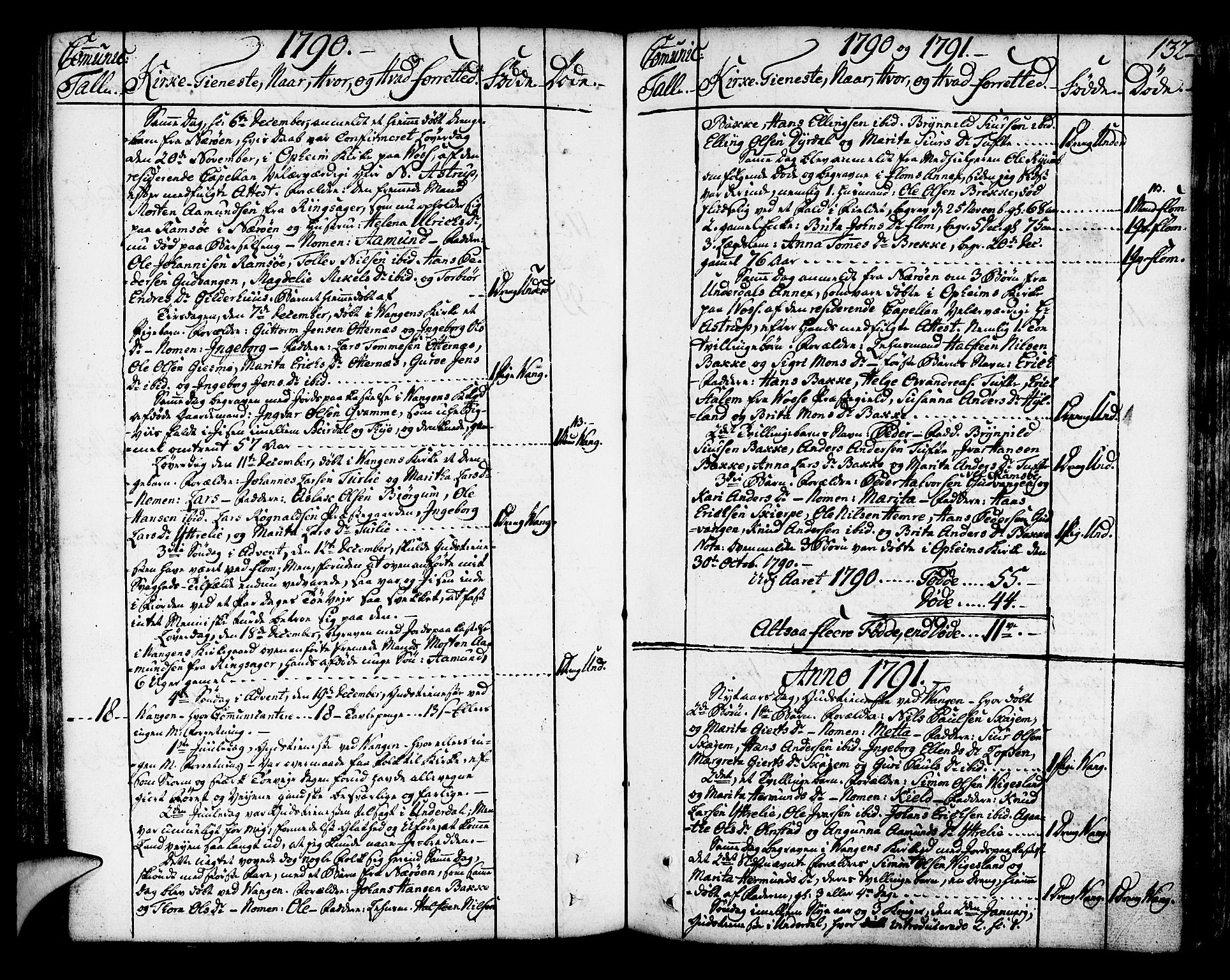 Aurland sokneprestembete, SAB/A-99937/H/Ha/Haa/L0004: Parish register (official) no. A 4, 1756-1801, p. 132