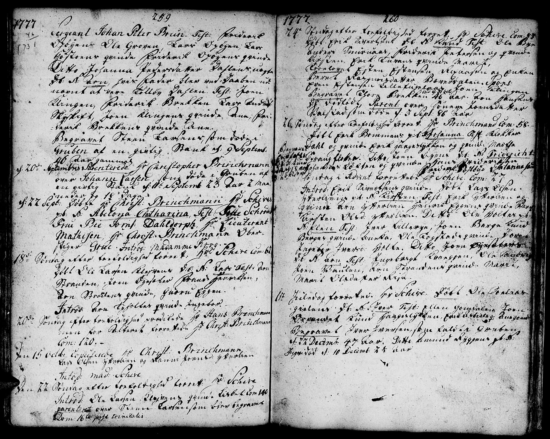 Ministerialprotokoller, klokkerbøker og fødselsregistre - Sør-Trøndelag, SAT/A-1456/671/L0840: Parish register (official) no. 671A02, 1756-1794, p. 259-260