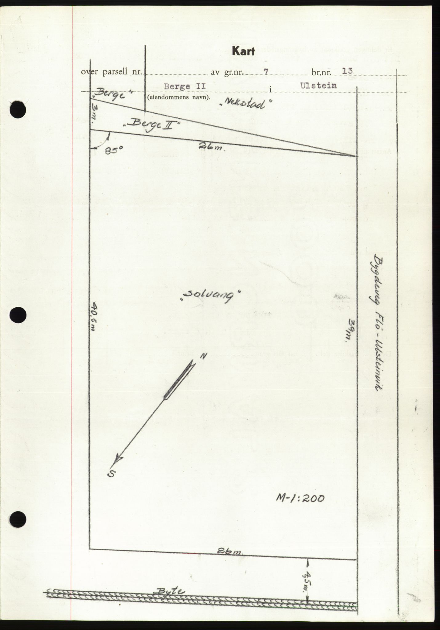 Søre Sunnmøre sorenskriveri, AV/SAT-A-4122/1/2/2C/L0077: Mortgage book no. 3A, 1945-1946, Diary no: : 281/1945