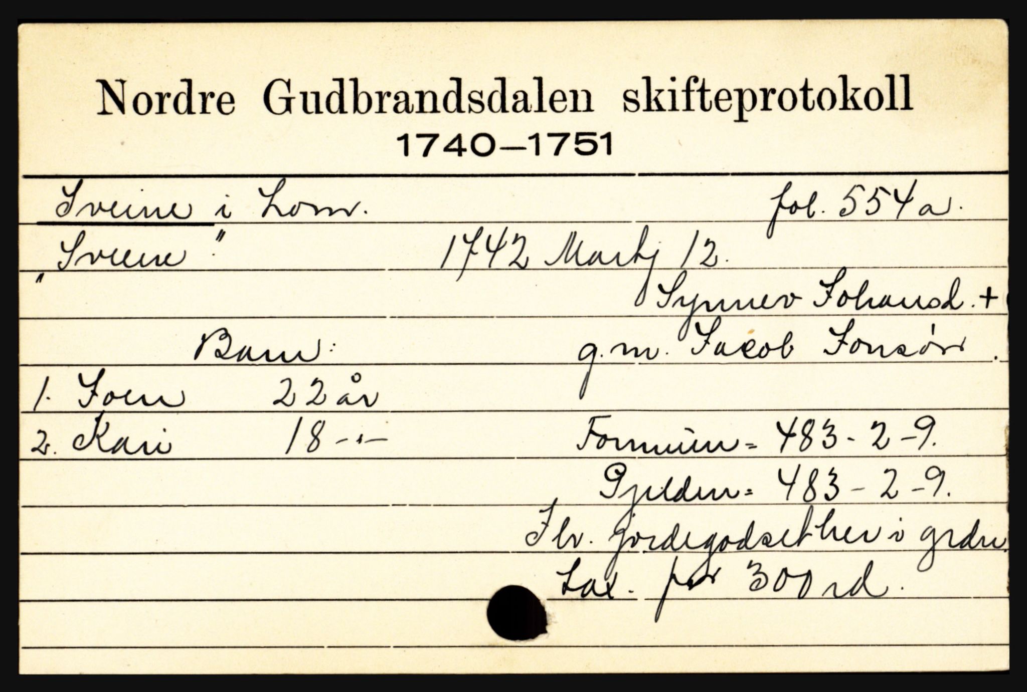 Nord-Gudbrandsdal tingrett, SAH/TING-002/J, 1658-1900, p. 13549