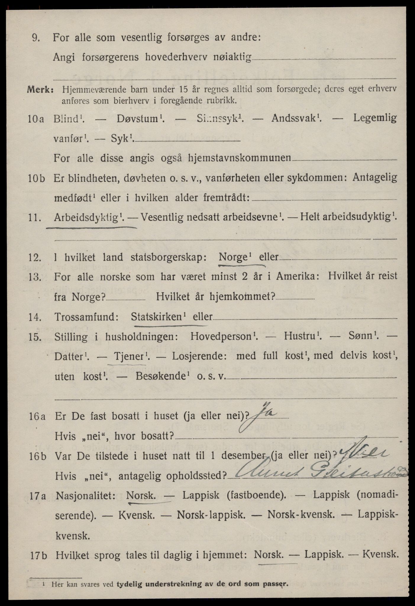 SAT, 1920 census for Stadsbygd, 1920, p. 4411