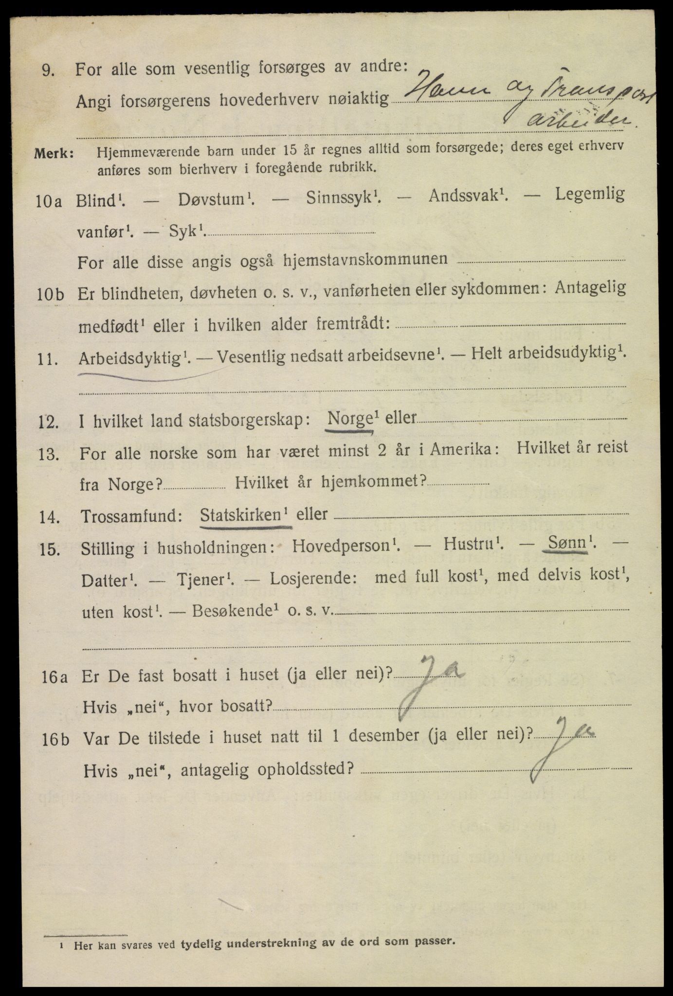 SAK, 1920 census for Kristiansand, 1920, p. 29982