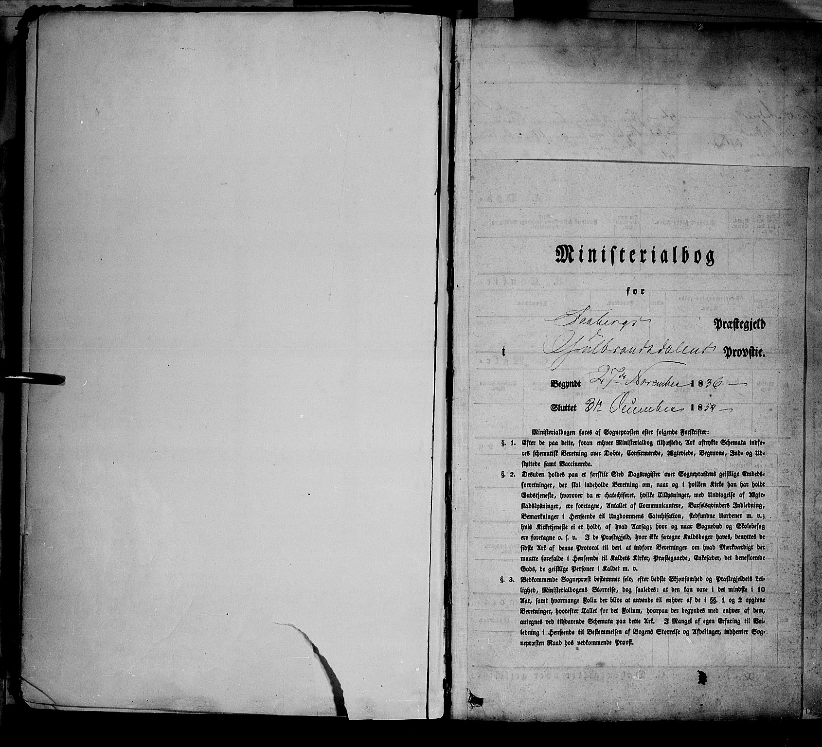 Fåberg prestekontor, SAH/PREST-086/H/Ha/Haa/L0005: Parish register (official) no. 5, 1836-1854