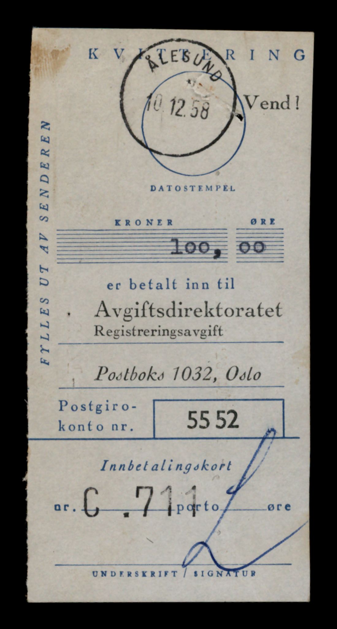 Møre og Romsdal vegkontor - Ålesund trafikkstasjon, AV/SAT-A-4099/F/Fe/L0012: Registreringskort for kjøretøy T 1290 - T 1450, 1927-1998, p. 3026