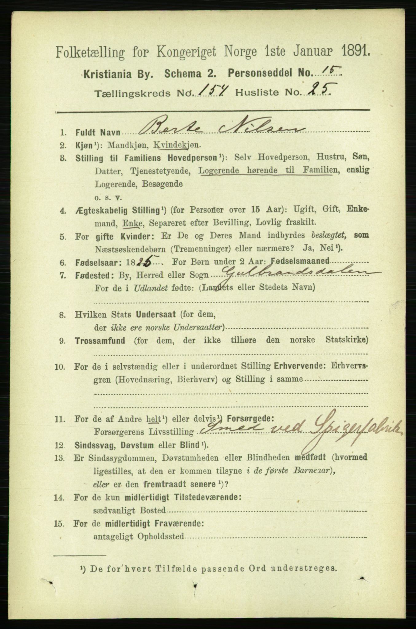 RA, 1891 census for 0301 Kristiania, 1891, p. 88049