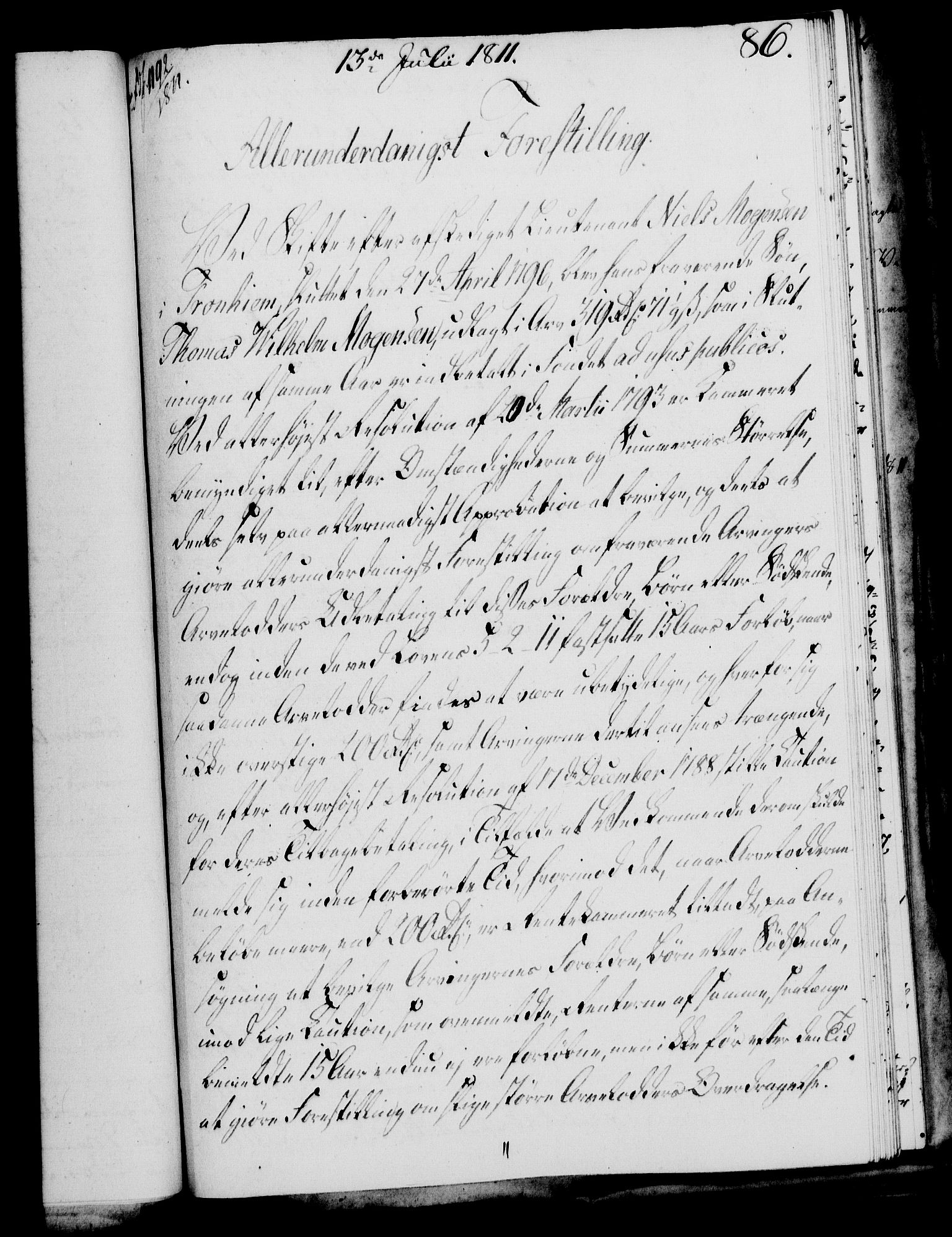 Rentekammeret, Kammerkanselliet, RA/EA-3111/G/Gf/Gfa/L0093: Norsk relasjons- og resolusjonsprotokoll (merket RK 52.93), 1811, p. 332