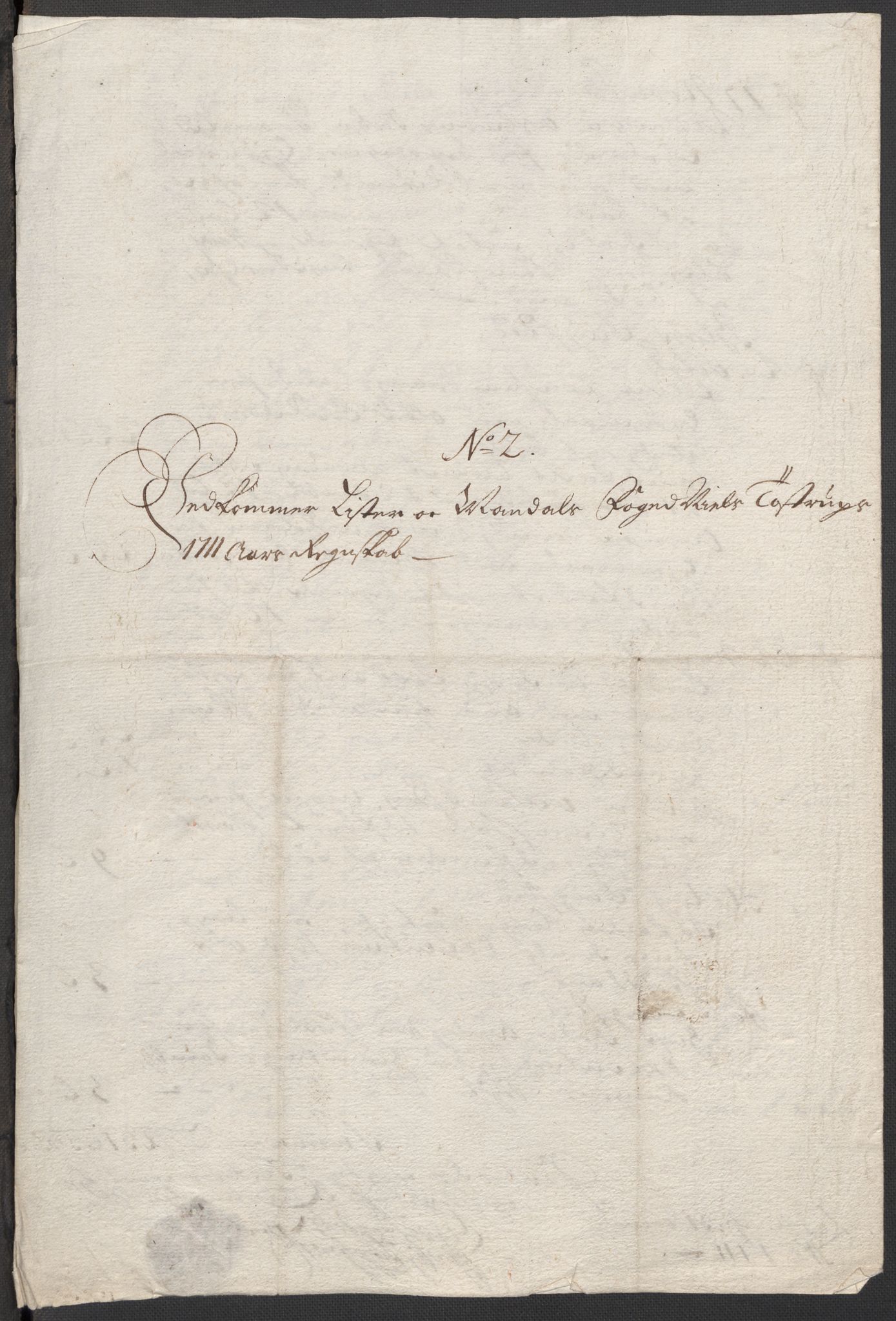 Rentekammeret inntil 1814, Reviderte regnskaper, Fogderegnskap, RA/EA-4092/R43/L2554: Fogderegnskap Lista og Mandal, 1711, p. 33