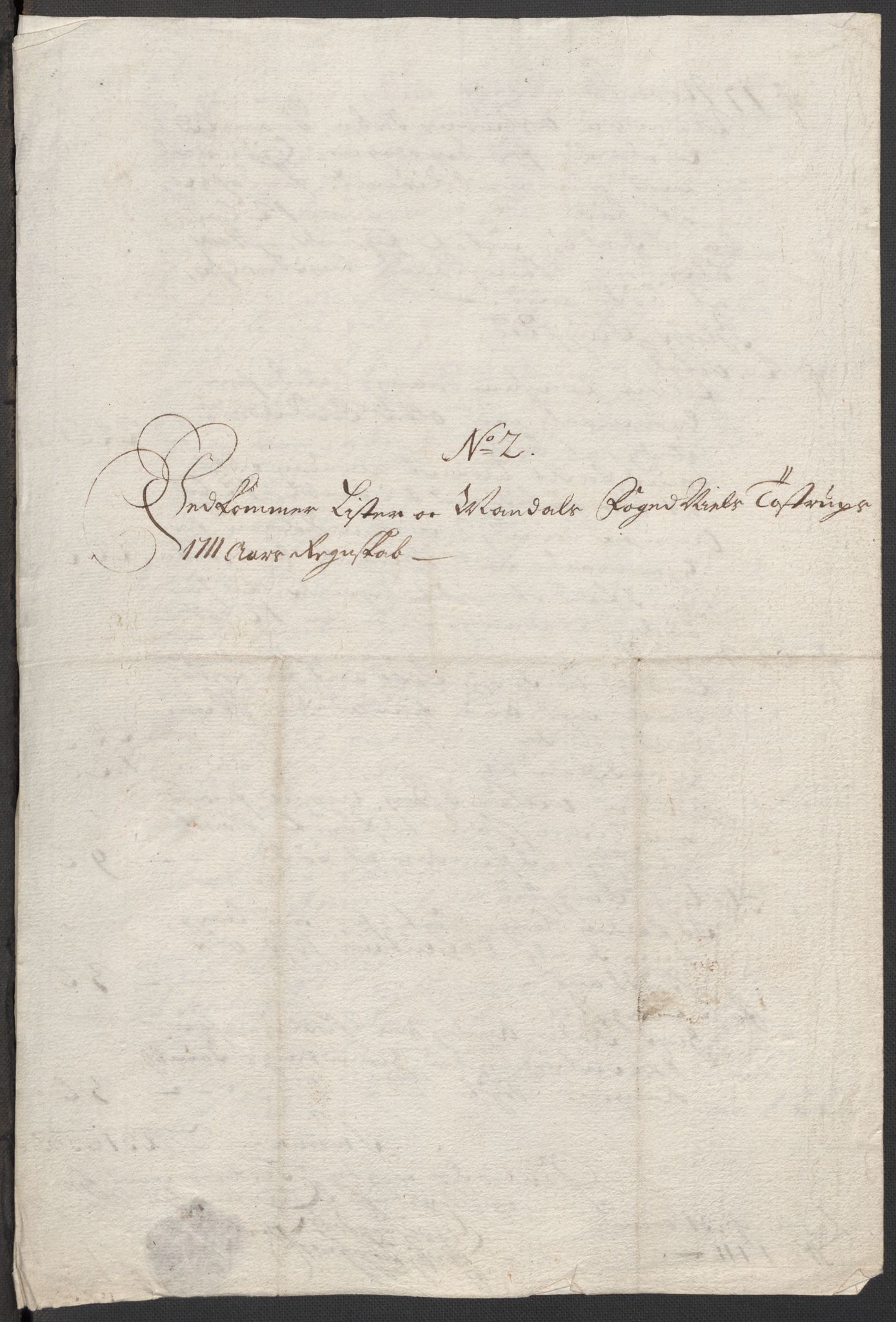 Rentekammeret inntil 1814, Reviderte regnskaper, Fogderegnskap, AV/RA-EA-4092/R43/L2554: Fogderegnskap Lista og Mandal, 1711, p. 33