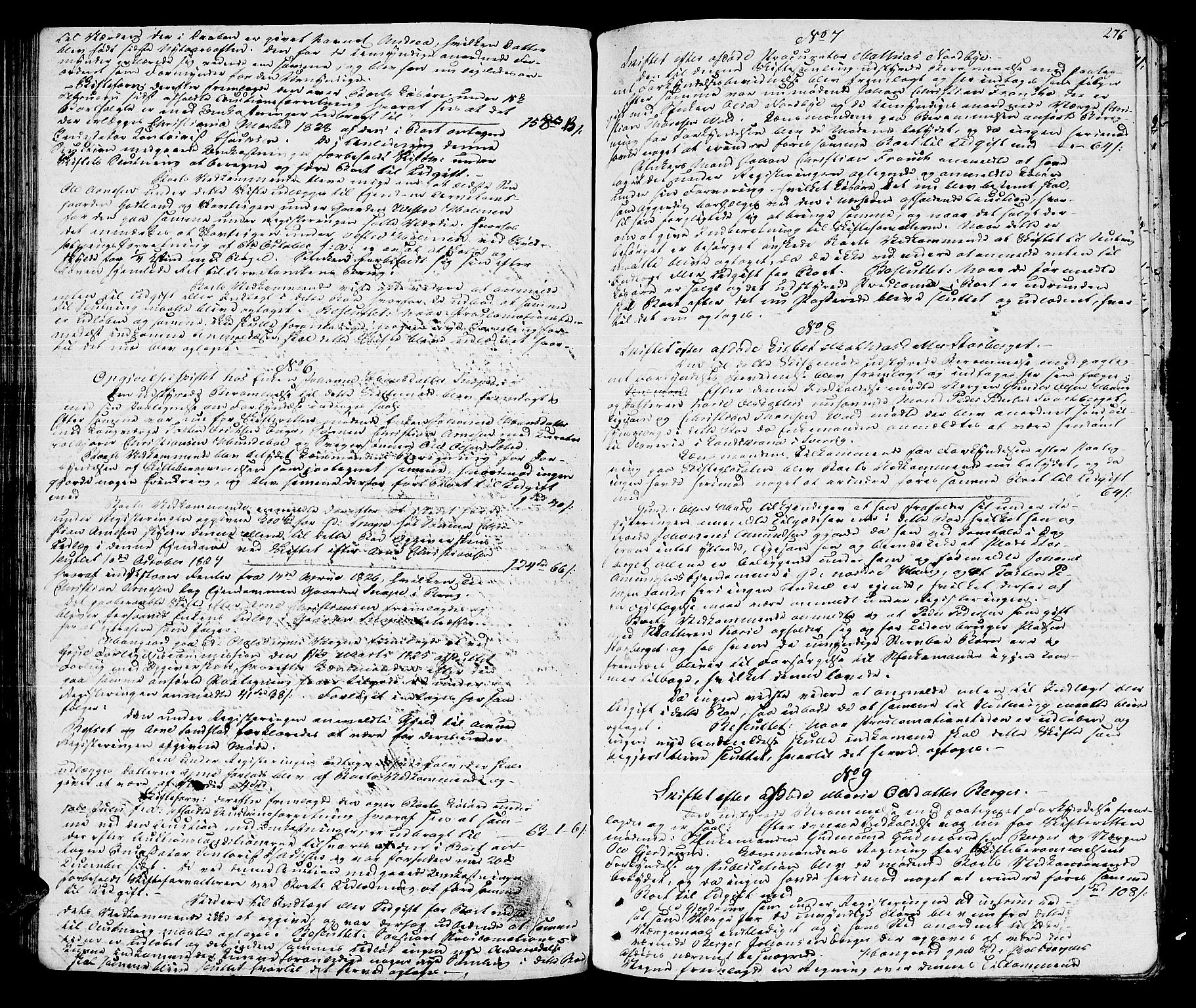 Solør og Odalen sorenskriveri, AV/SAH-TING-026/J/Jc/L0005: Skifteforhandlingsprotokoll - Grue, 1814-1827, p. 275b-276a