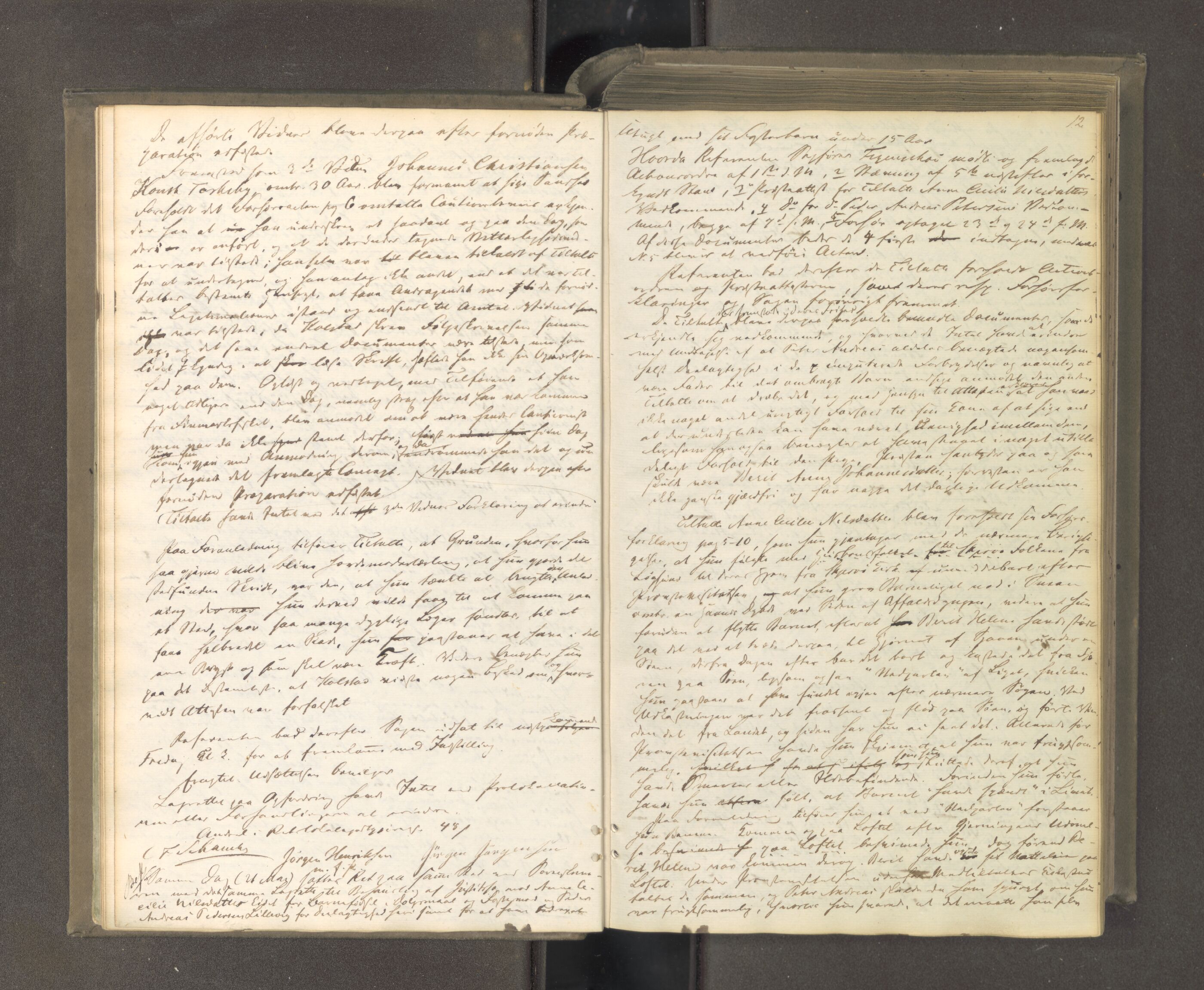 Tromsø sorenskriveri 1855-, AV/SATØ-S-0050/F/Fe/L0126: Ekstrarettsprotokoll med register, 1862-1864, p. 11b-12a