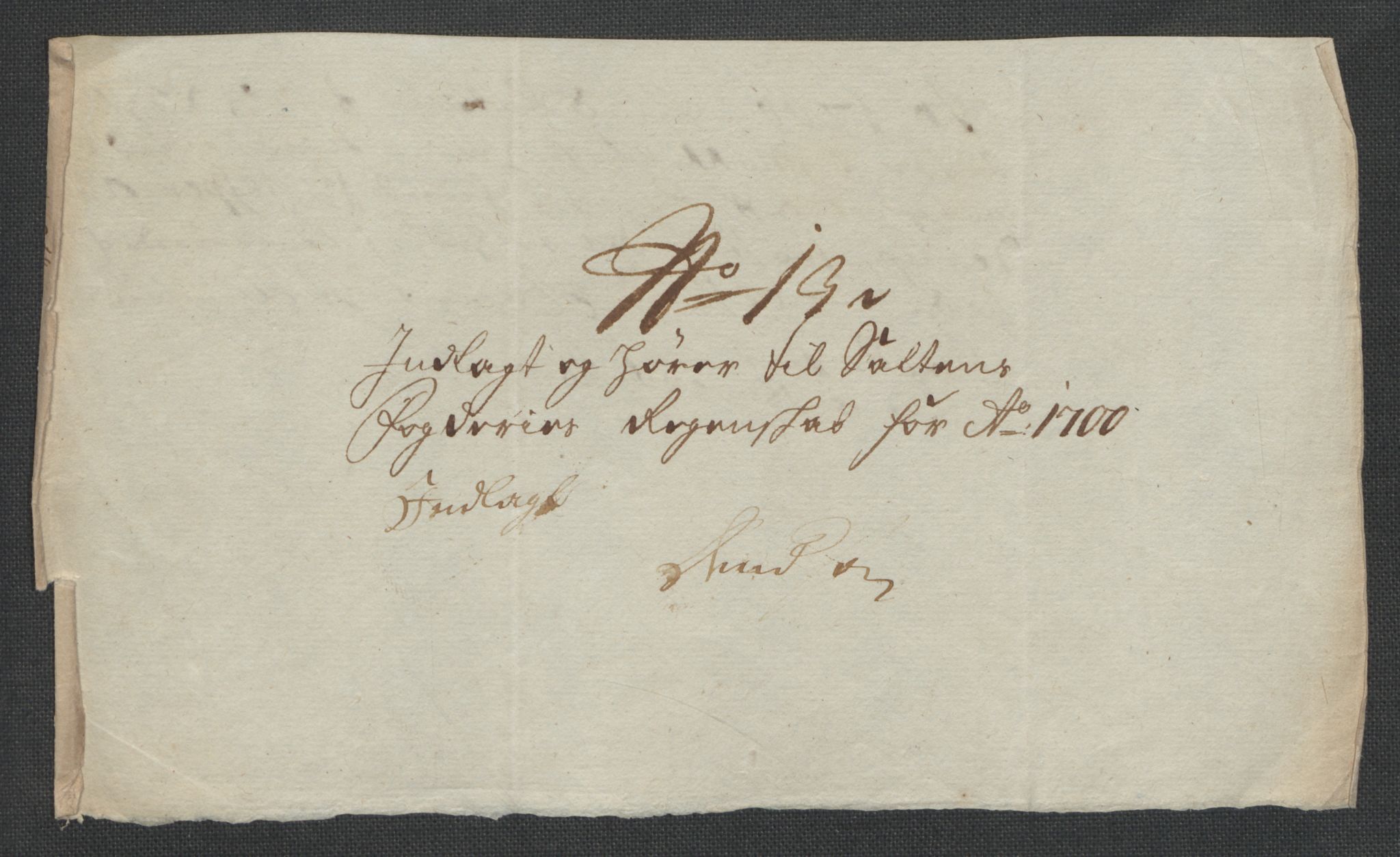 Rentekammeret inntil 1814, Reviderte regnskaper, Fogderegnskap, RA/EA-4092/R66/L4579: Fogderegnskap Salten, 1697-1700, p. 413