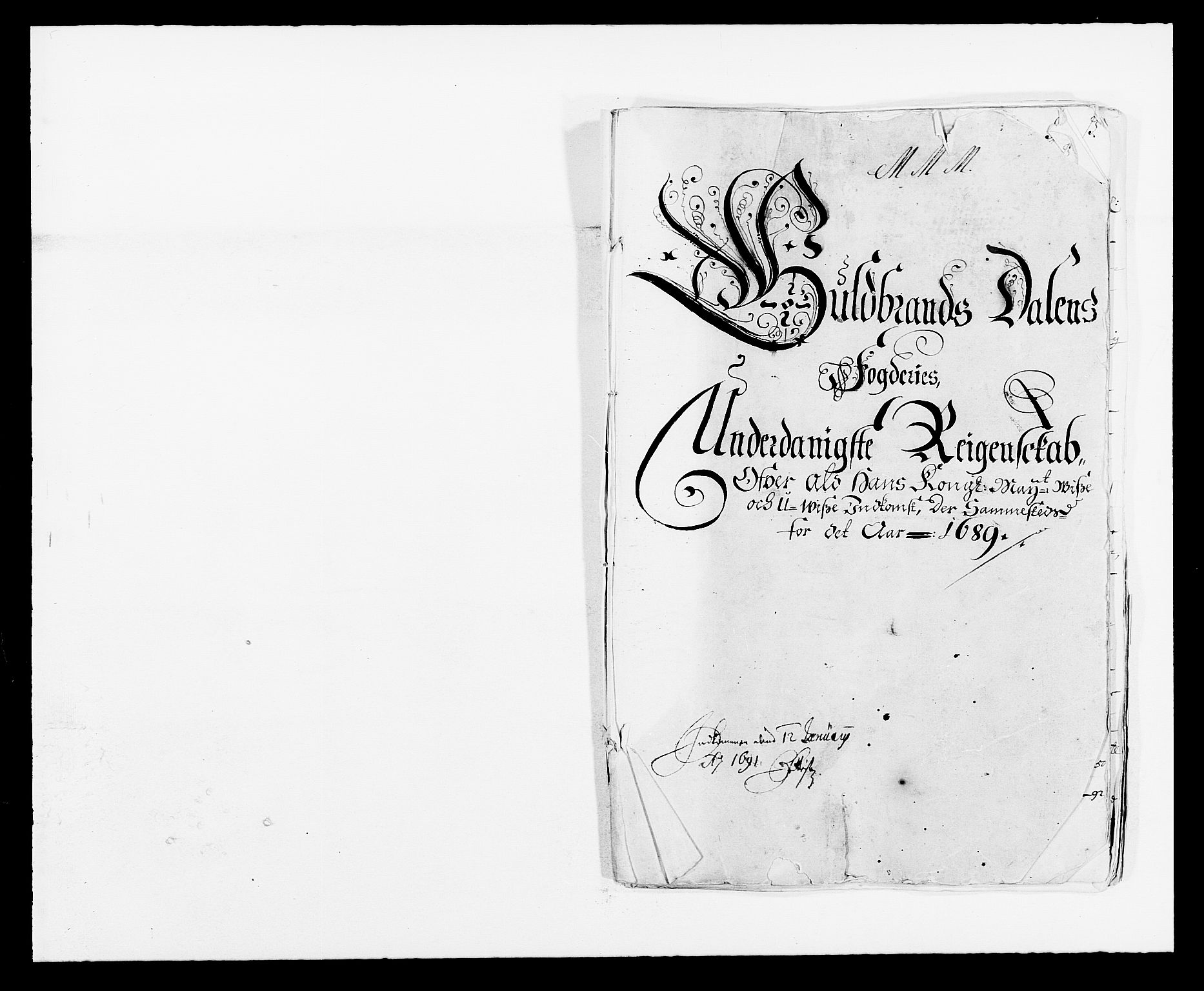 Rentekammeret inntil 1814, Reviderte regnskaper, Fogderegnskap, RA/EA-4092/R17/L1164: Fogderegnskap Gudbrandsdal, 1682-1689, p. 1