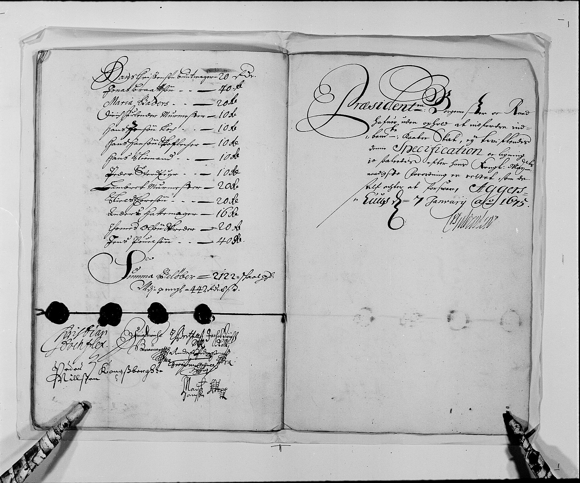 Rentekammeret inntil 1814, Reviderte regnskaper, Byregnskaper, AV/RA-EA-4066/R/Re/L0058: [E3] Kontribusjonsregnskap (med Bragernes og Strømsø), 1675-1679, p. 62