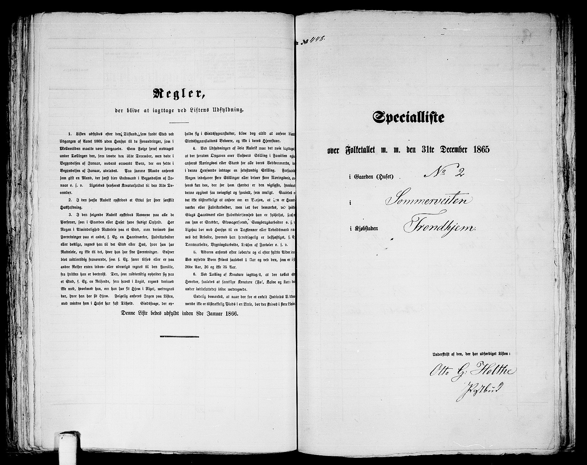 RA, 1865 census for Trondheim, 1865, p. 940