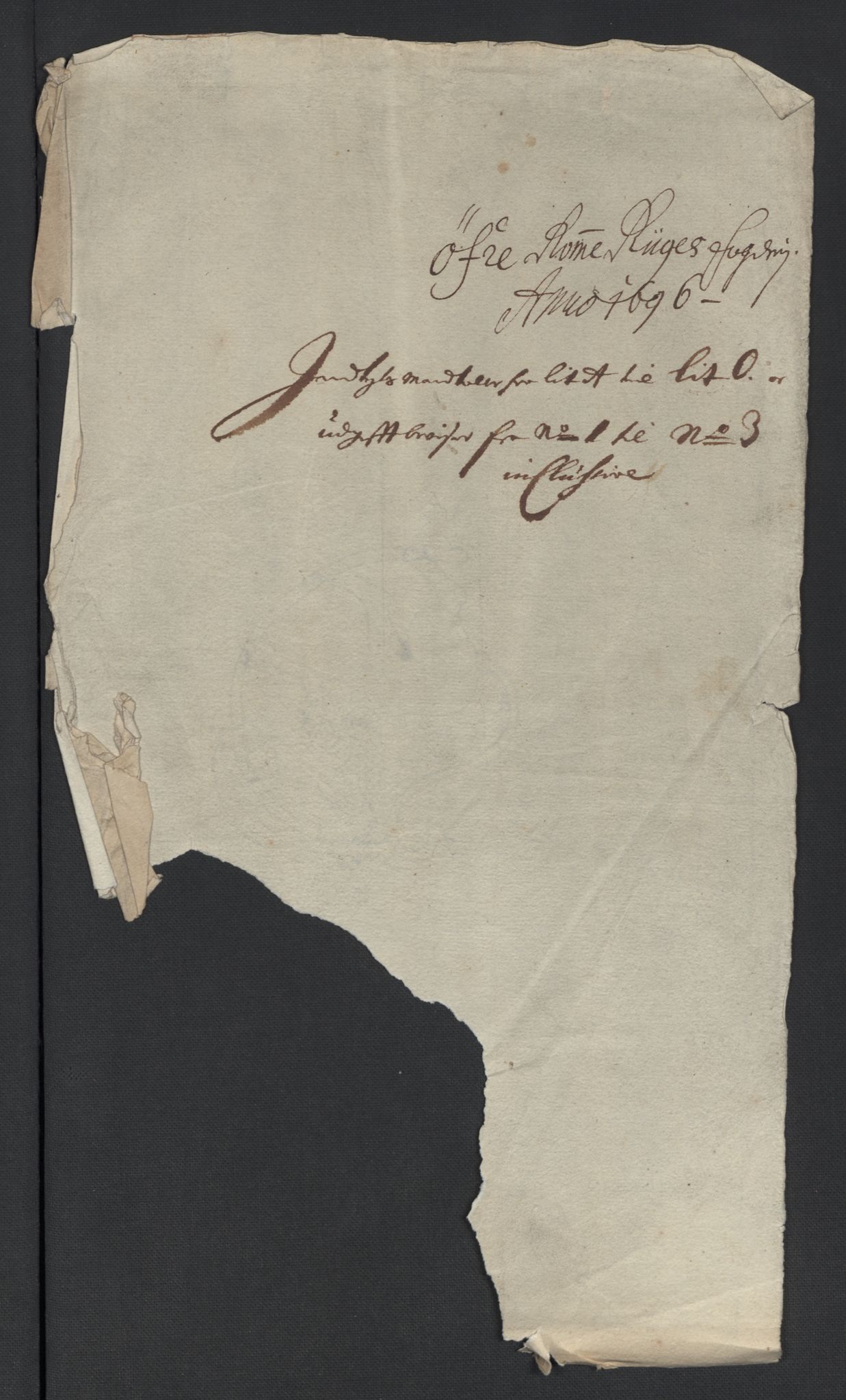 Rentekammeret inntil 1814, Reviderte regnskaper, Fogderegnskap, RA/EA-4092/R12/L0708: Fogderegnskap Øvre Romerike, 1696, p. 246