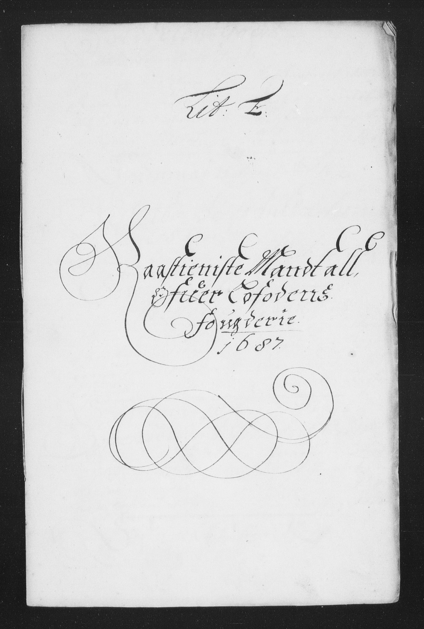 Rentekammeret inntil 1814, Reviderte regnskaper, Stiftamtstueregnskaper, Trondheim stiftamt og Nordland amt, RA/EA-6044/R/Rh/L0010: Nordland amt, 1687