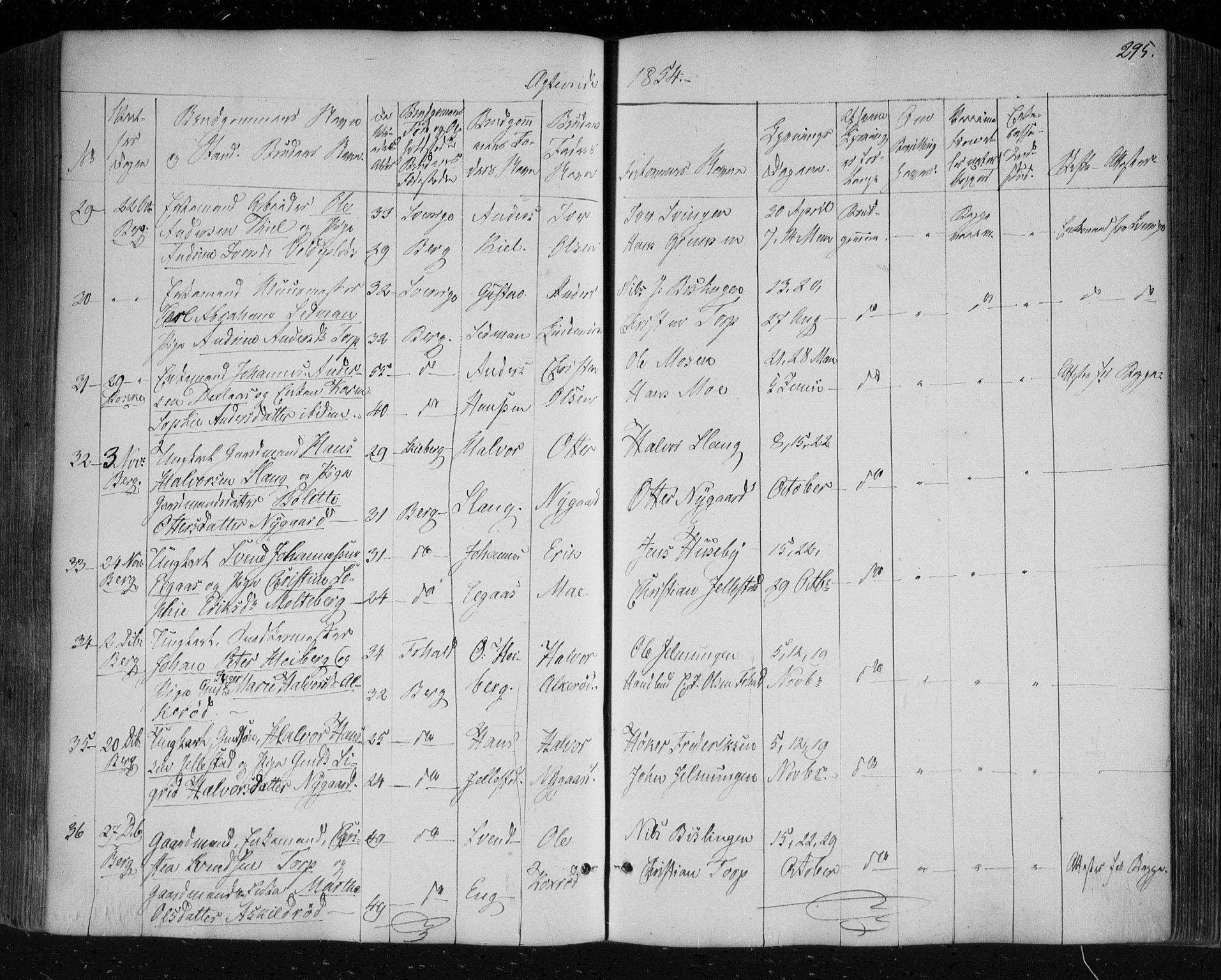 Berg prestekontor Kirkebøker, SAO/A-10902/F/Fa/L0004: Parish register (official) no. I 4, 1843-1860, p. 295
