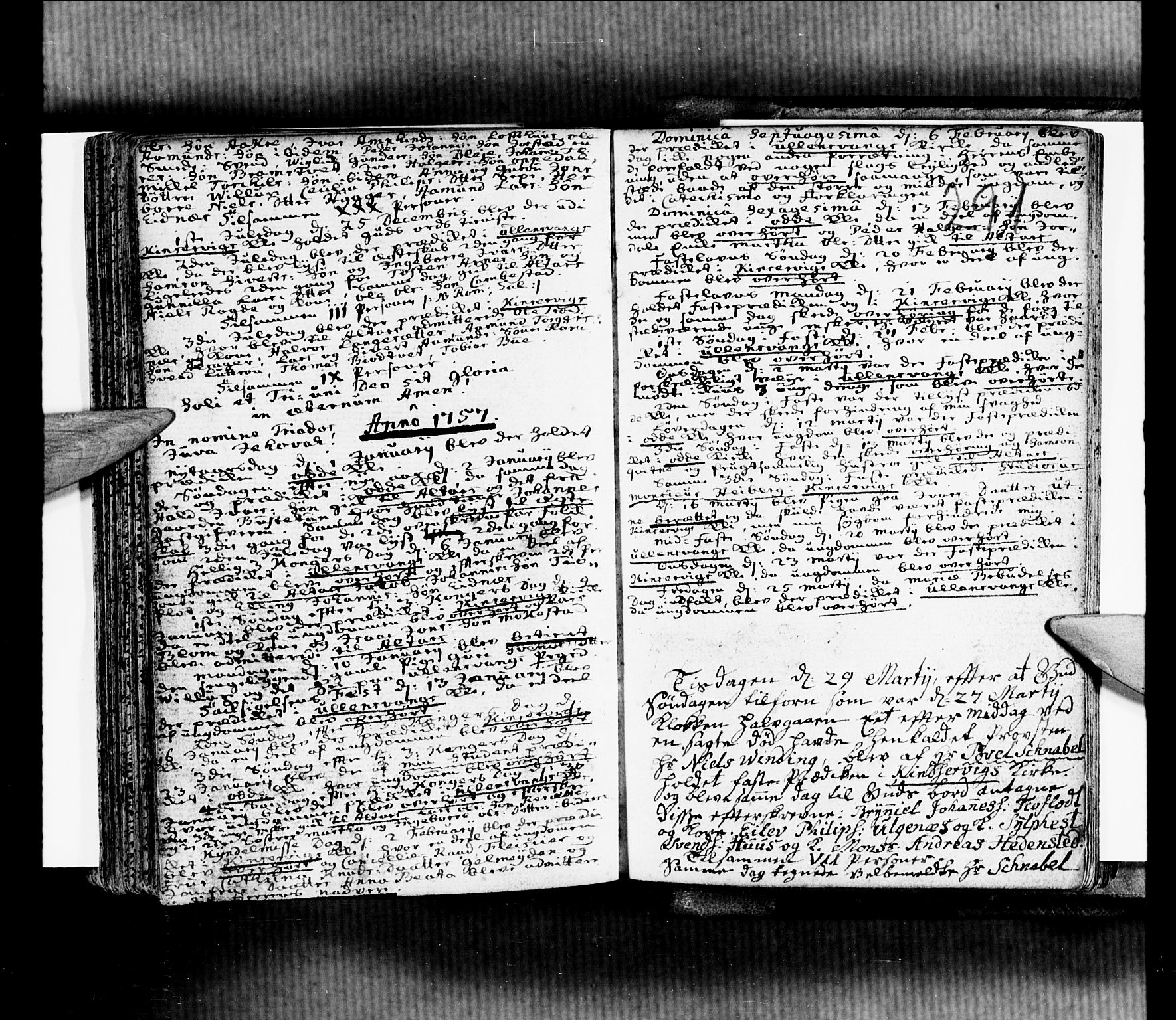 Ullensvang sokneprestembete, SAB/A-78701/H/Haa: Parish register (official) no. A 5, 1733-1758, p. 291