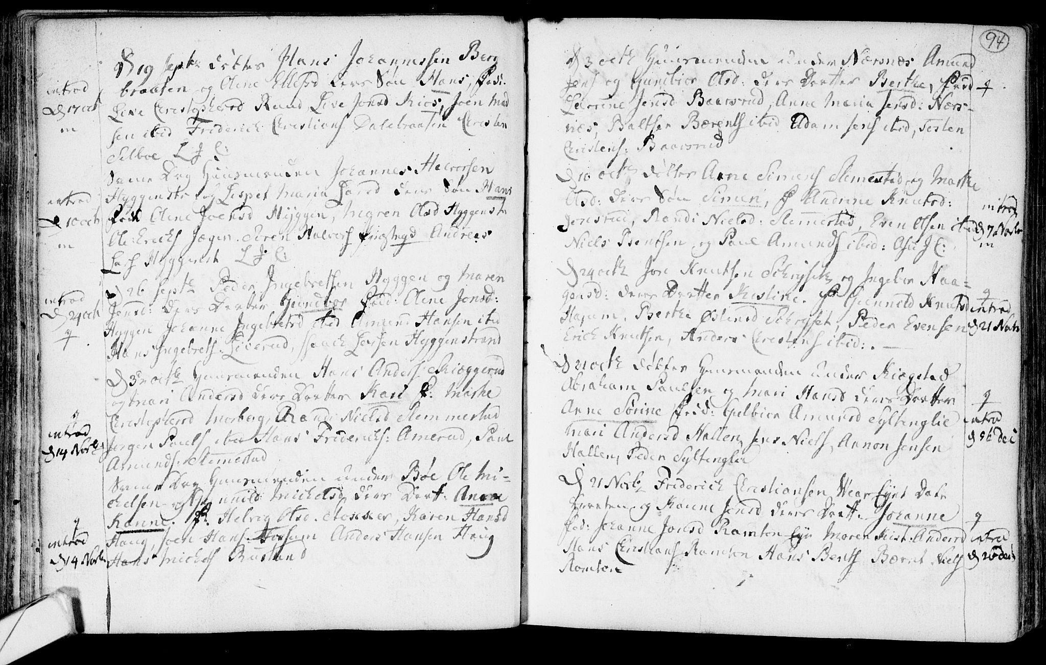 Røyken kirkebøker, SAKO/A-241/F/Fa/L0003: Parish register (official) no. 3, 1782-1813, p. 94