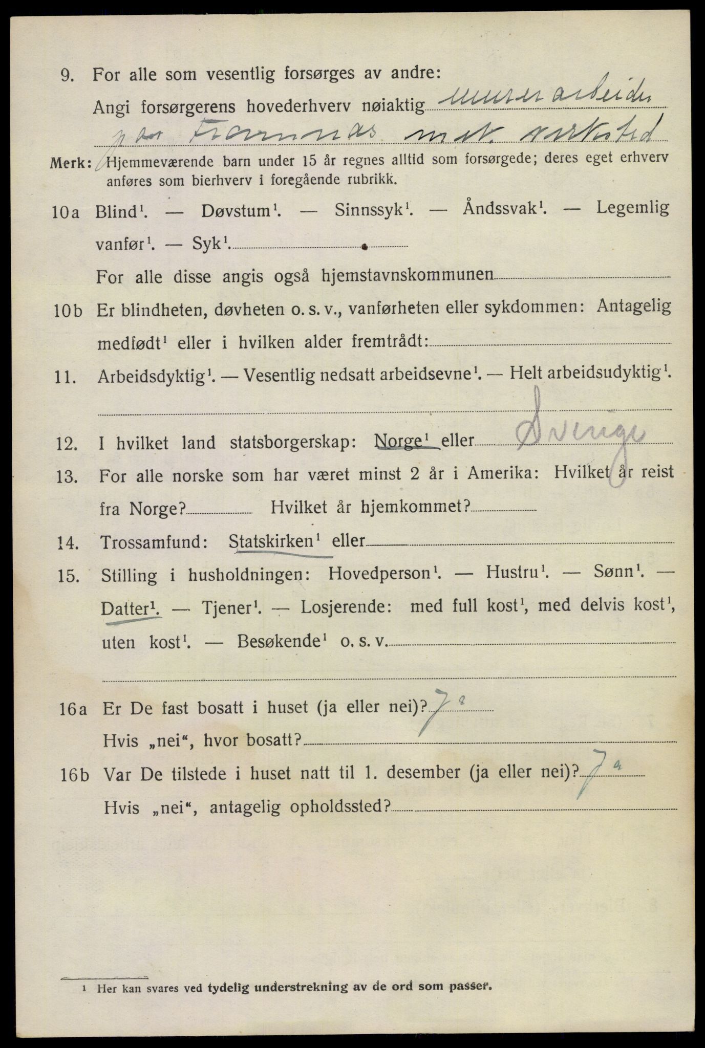 SAKO, 1920 census for Sandeherred, 1920, p. 19839