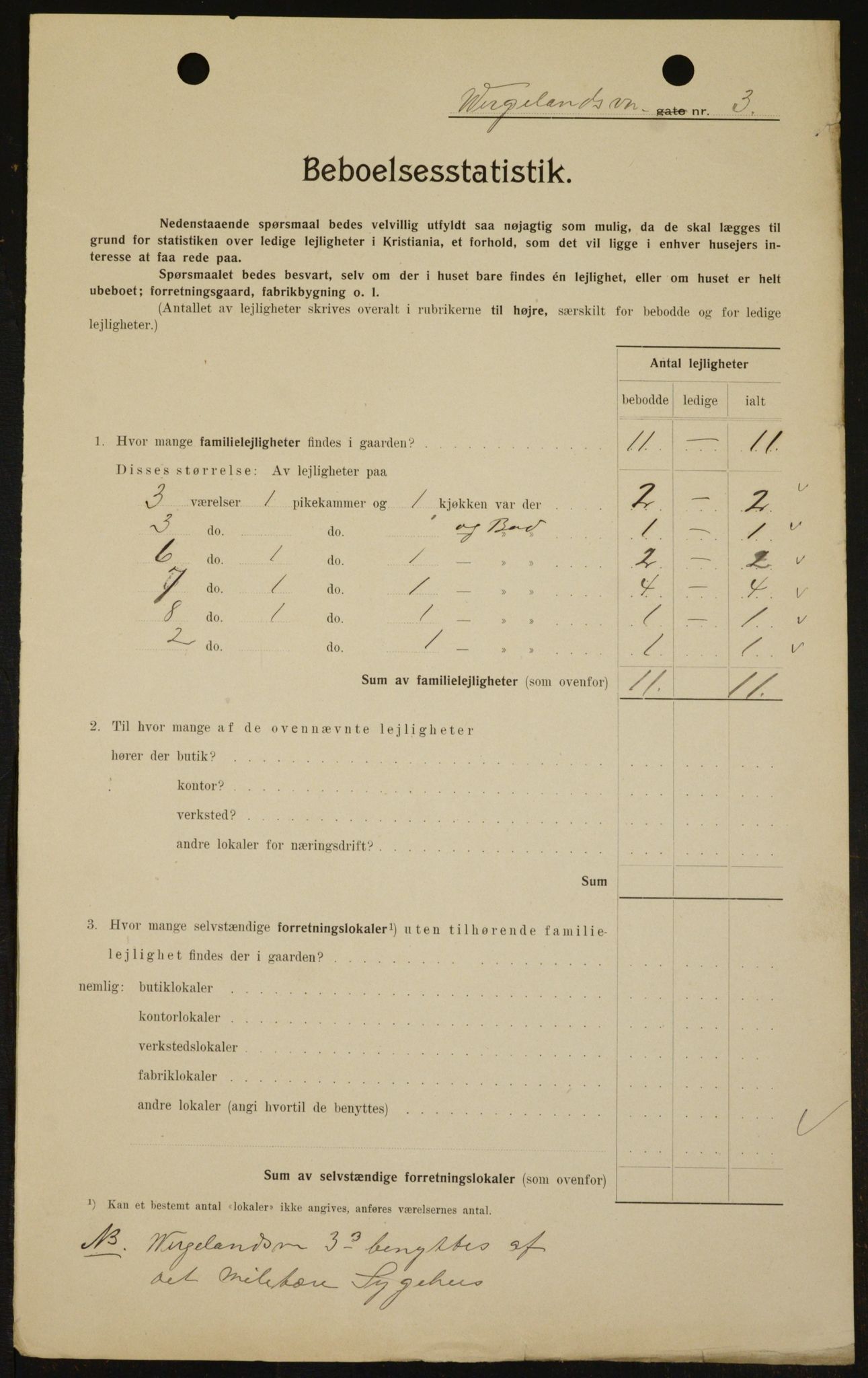 OBA, Municipal Census 1909 for Kristiania, 1909, p. 115986