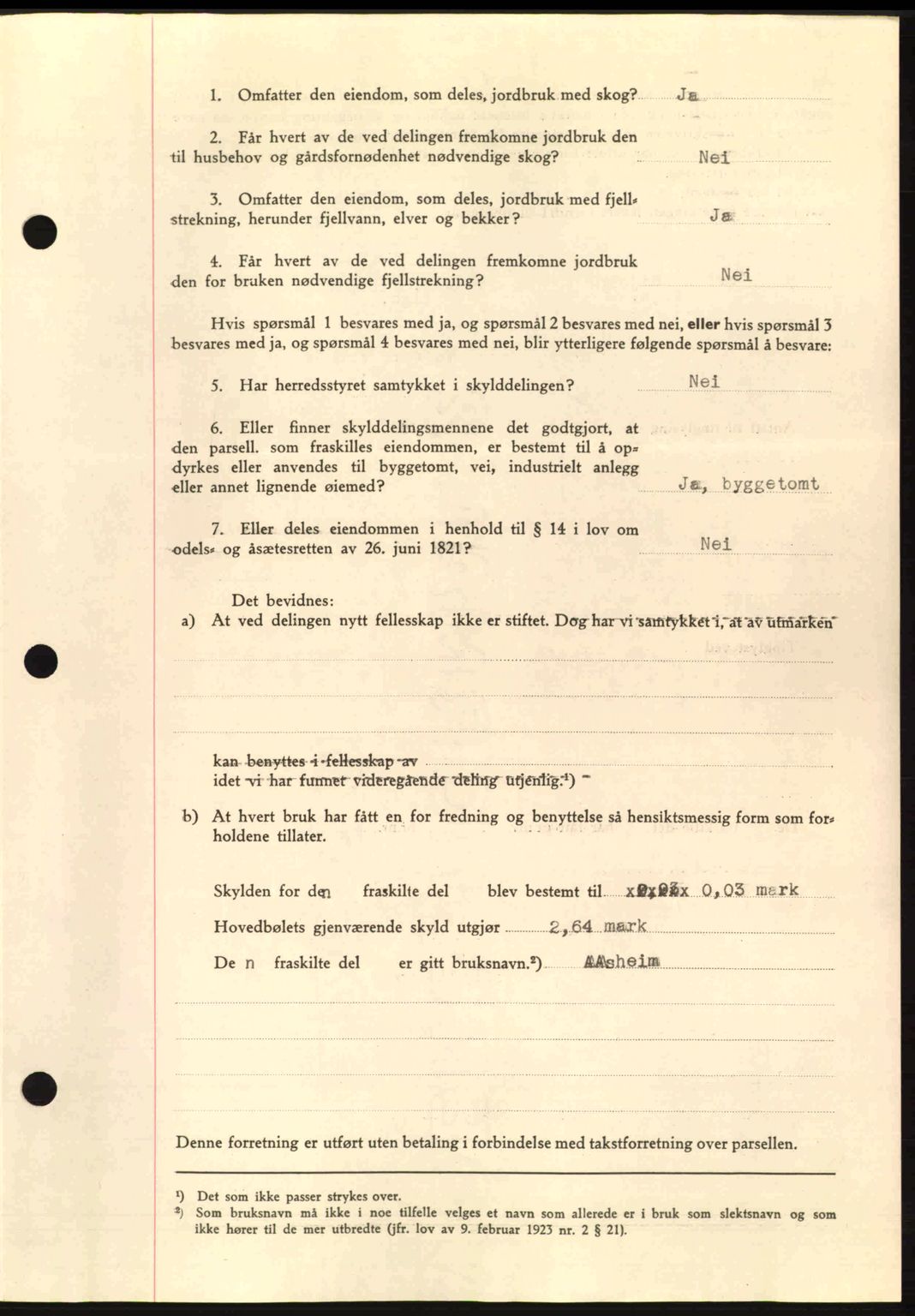 Fosen sorenskriveri, AV/SAT-A-1107/1/2/2C: Mortgage book no. A12, 1950-1950, Diary no: : 1523/1950