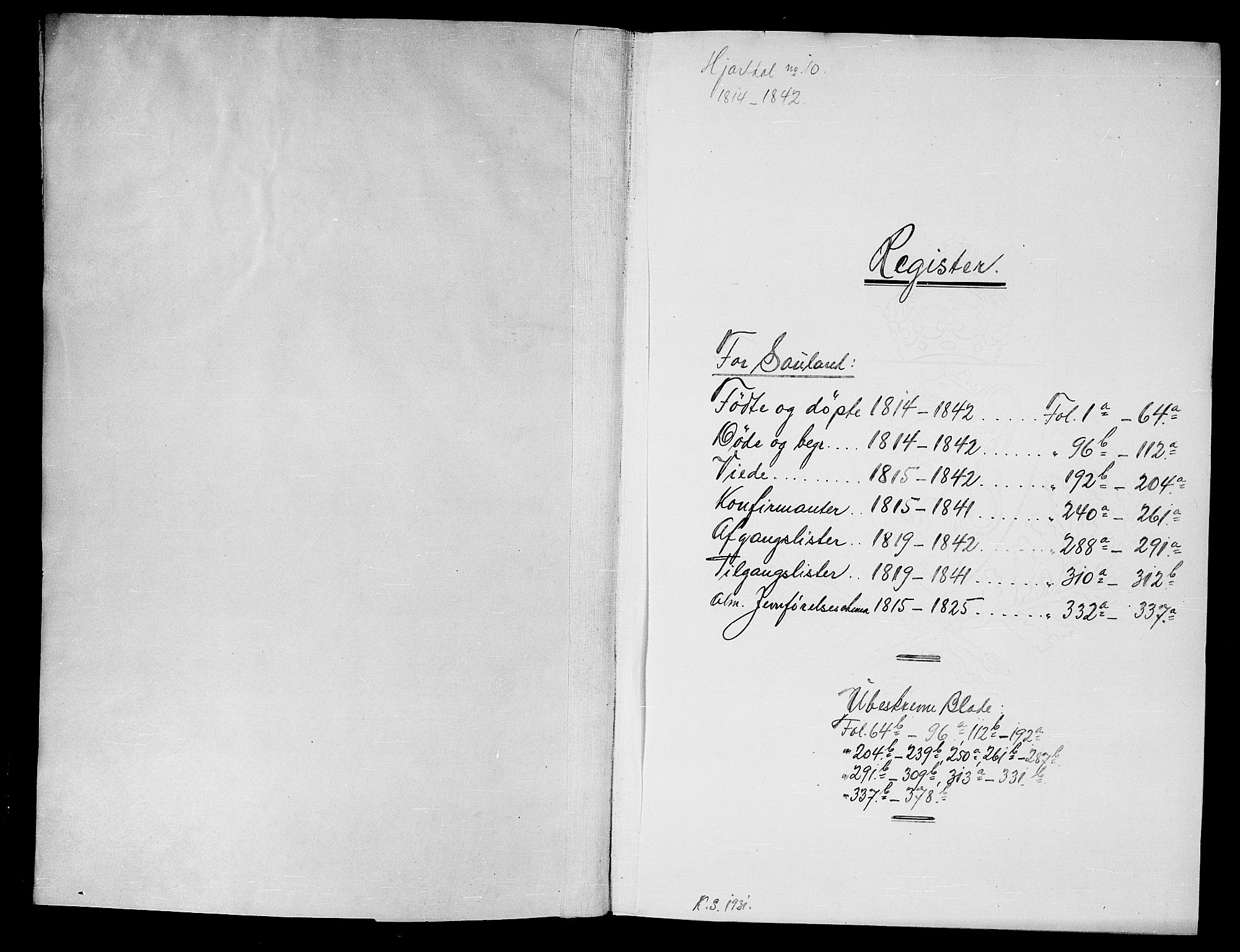 Hjartdal kirkebøker, SAKO/A-270/G/Gb/L0001: Parish register (copy) no. II 1, 1815-1842