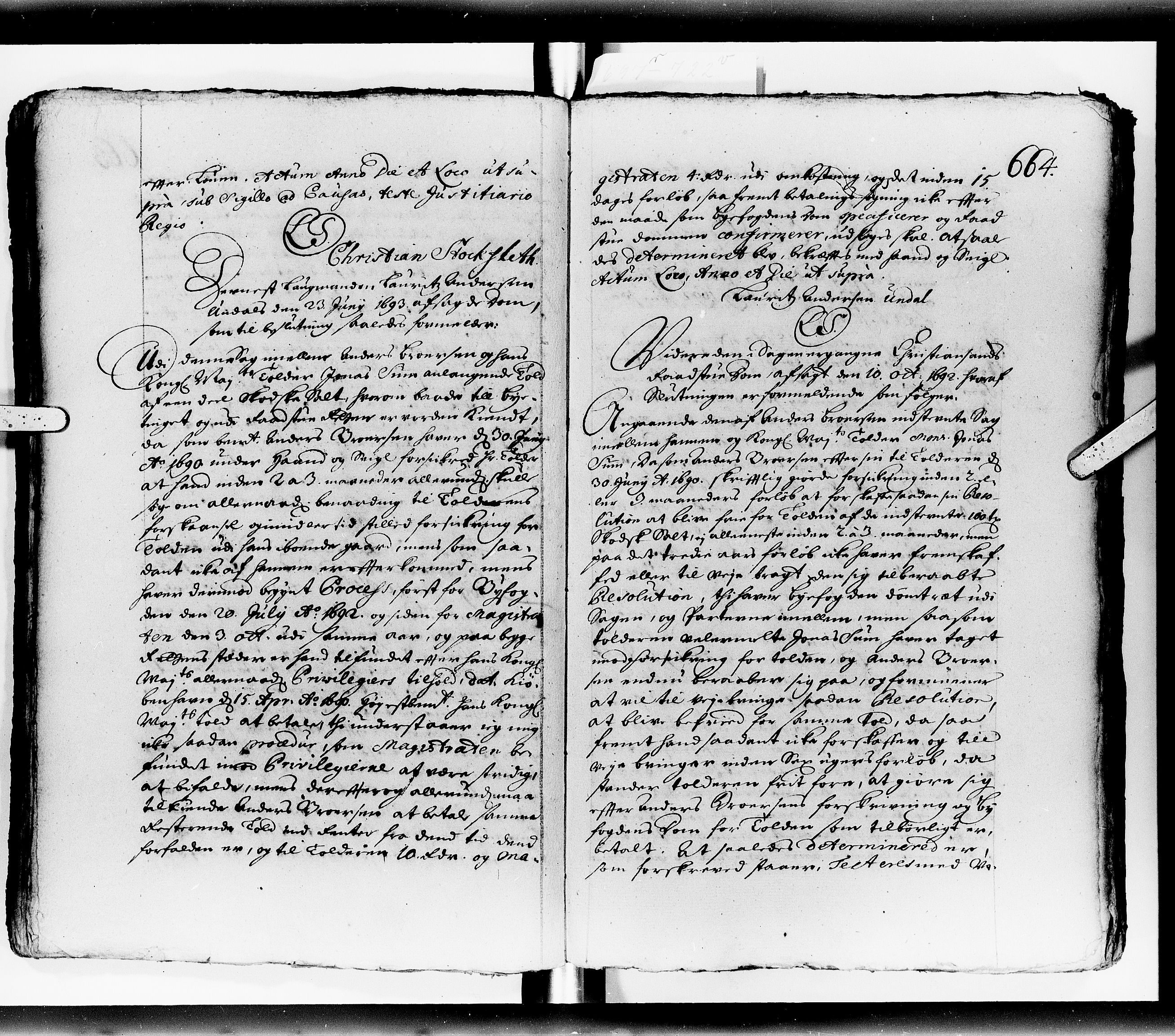Højesteret, DRA/A-0009, 1696, p. 663b-664a