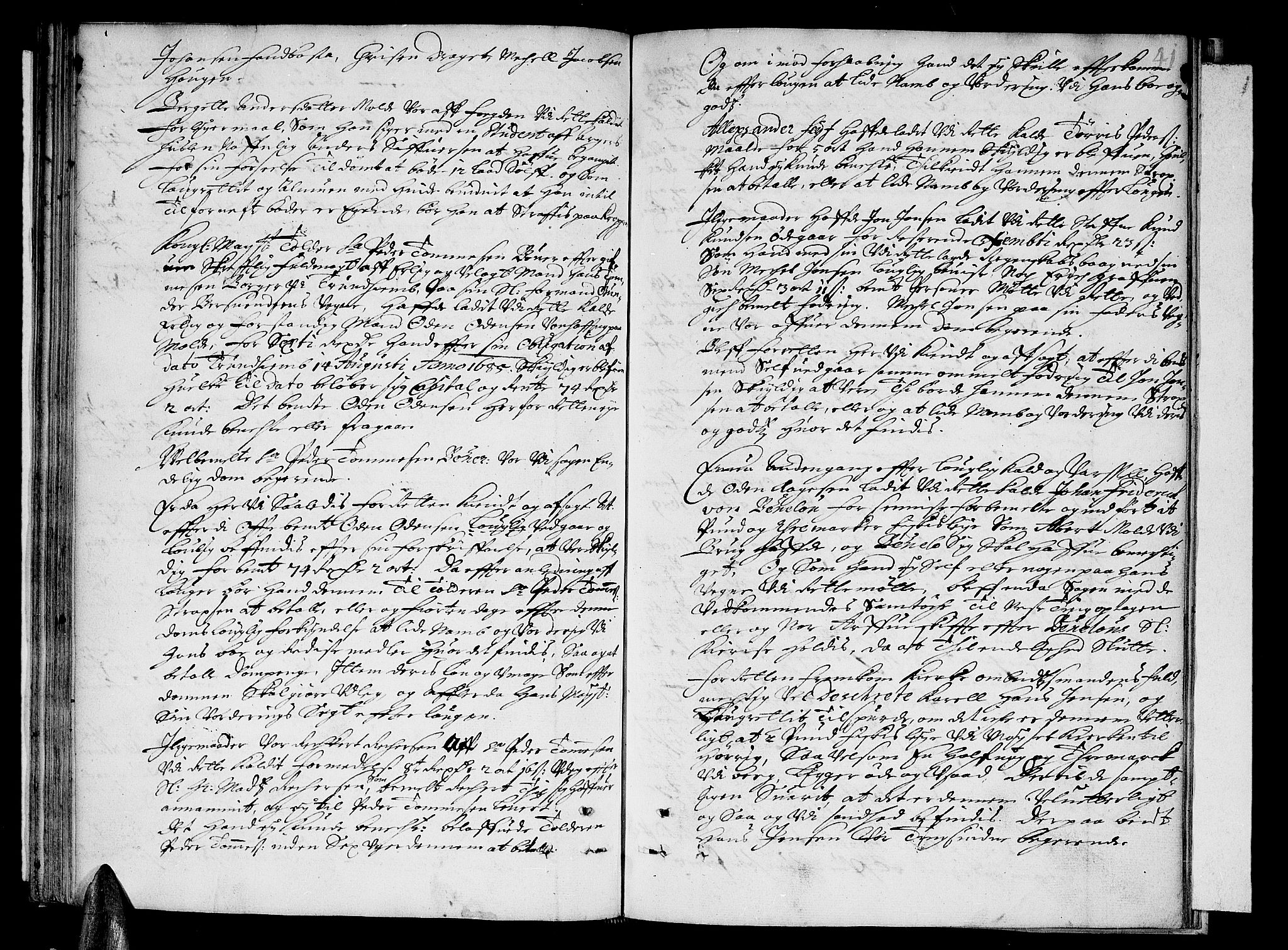 Romsdal sorenskriveri, SAT/A-4149/1/1/1A/L0001: Tingbok, 1688-1690, p. 40b-41a