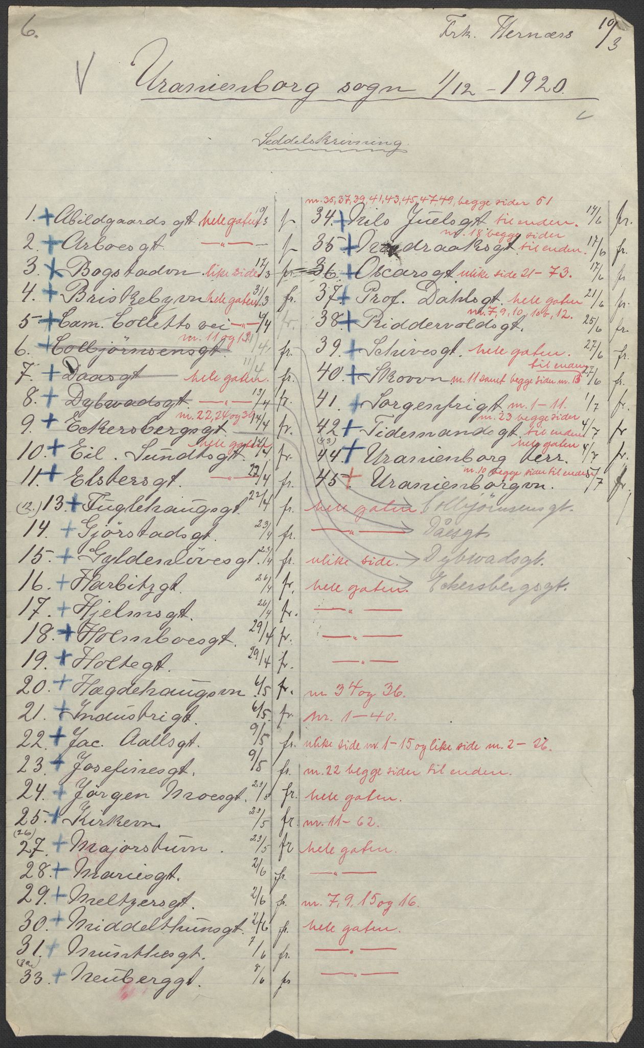 SAO, 1920 census for Kristiania, 1920, p. 56