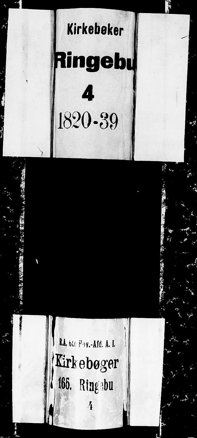 Ringebu prestekontor, SAH/PREST-082/H/Ha/Hab/L0001: Parish register (copy) no. 1, 1821-1839