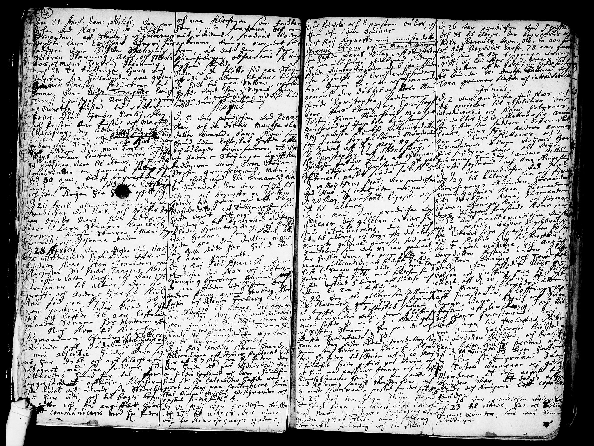 Nes prestekontor Kirkebøker, SAO/A-10410/F/Fa/L0001: Parish register (official) no. I 1, 1689-1716, p. 4-5