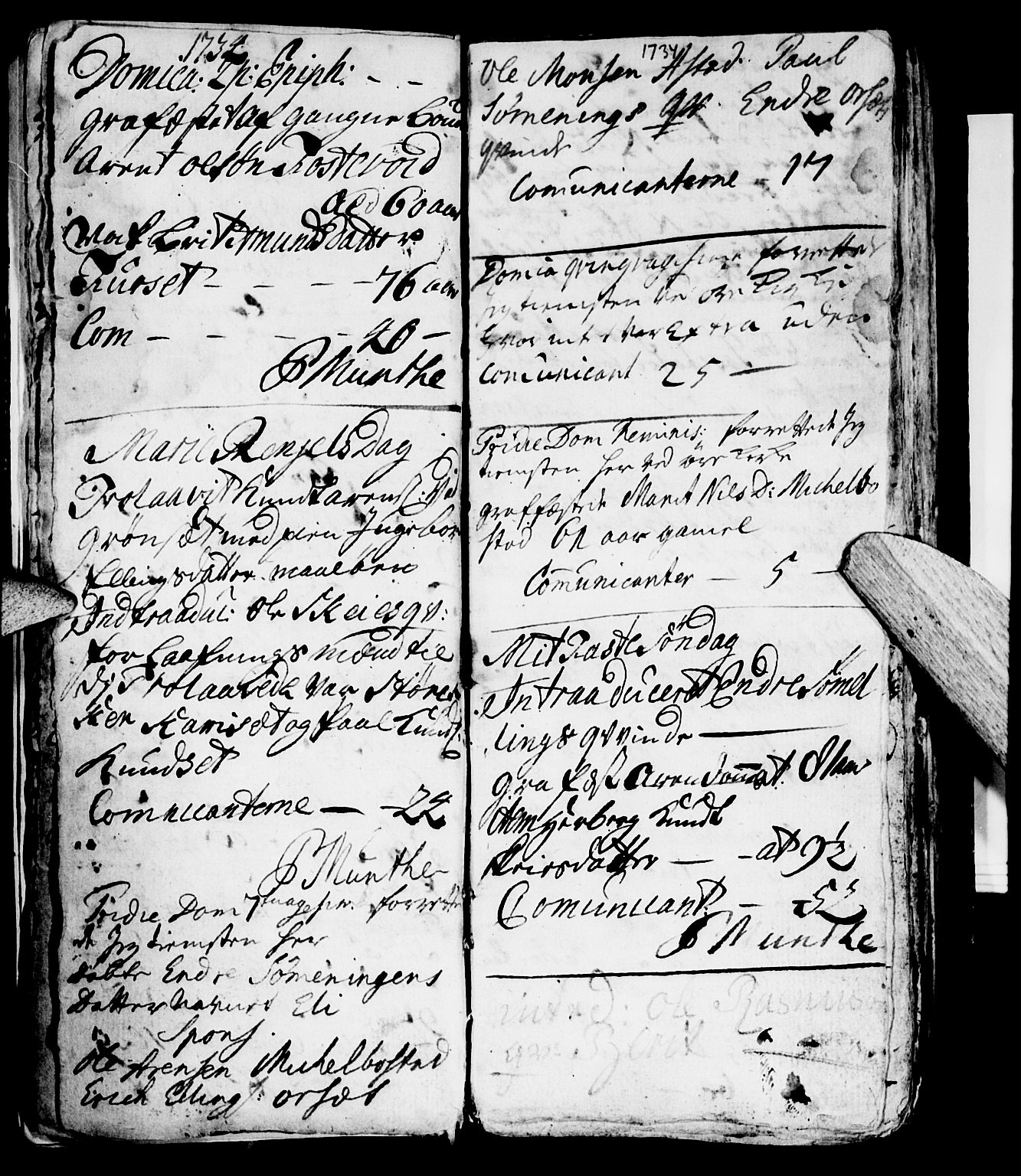 Ministerialprotokoller, klokkerbøker og fødselsregistre - Møre og Romsdal, AV/SAT-A-1454/584/L0964: Parish register (official) no. 584A04, 1732-1754