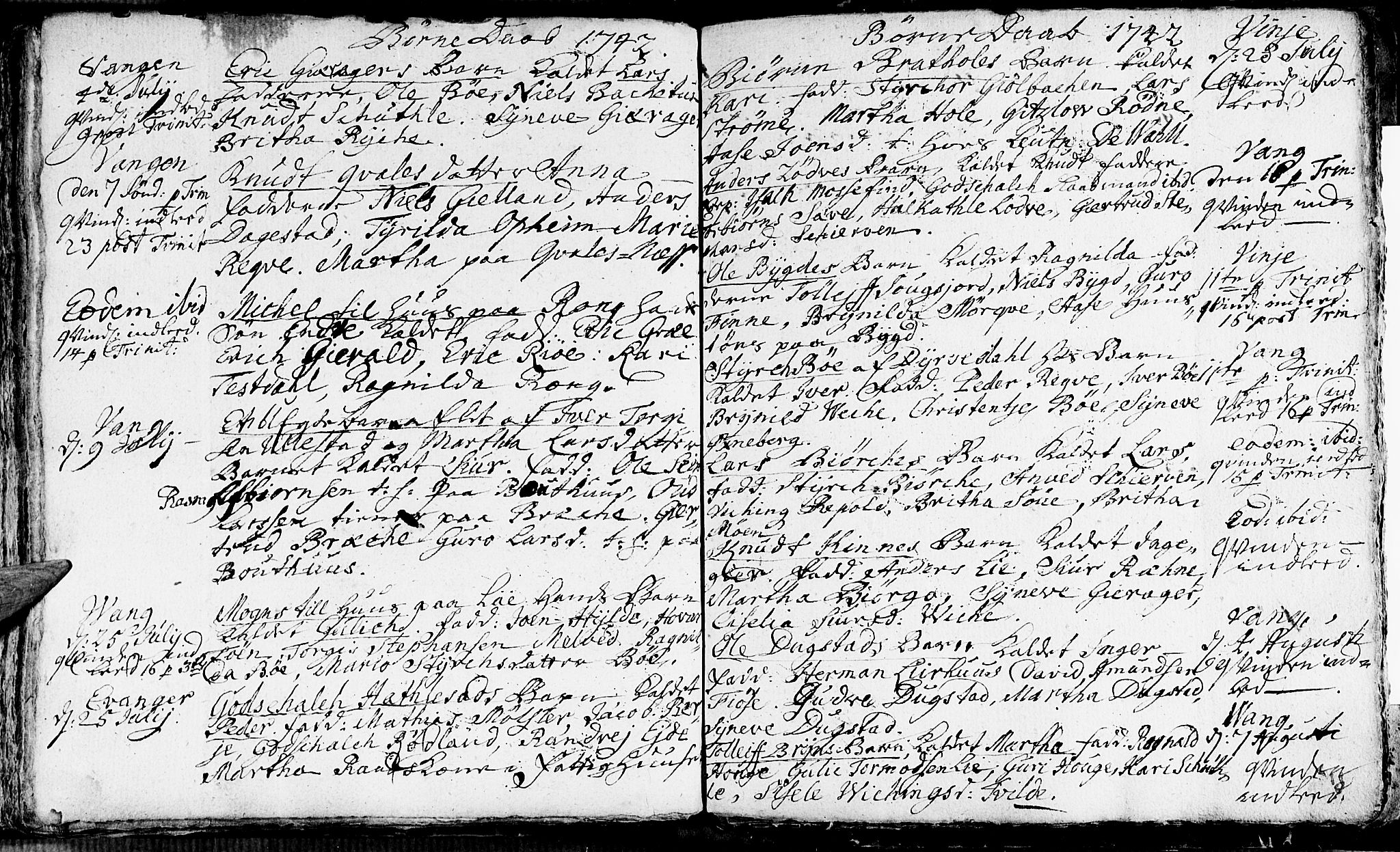 Voss sokneprestembete, AV/SAB-A-79001/H/Haa: Parish register (official) no. A 5, 1736-1743, p. 114