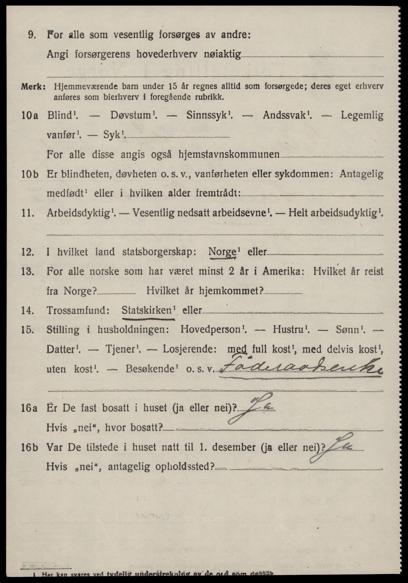 SAT, 1920 census for Eid (MR), 1920, p. 999