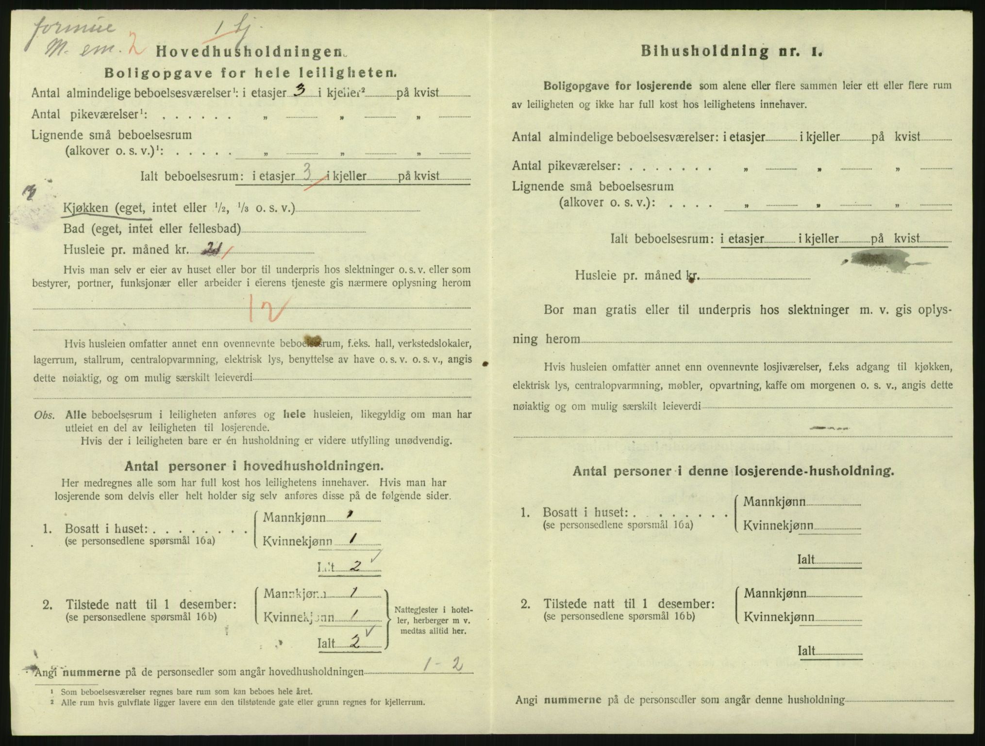 SAKO, 1920 census for Hønefoss, 1920, p. 1485