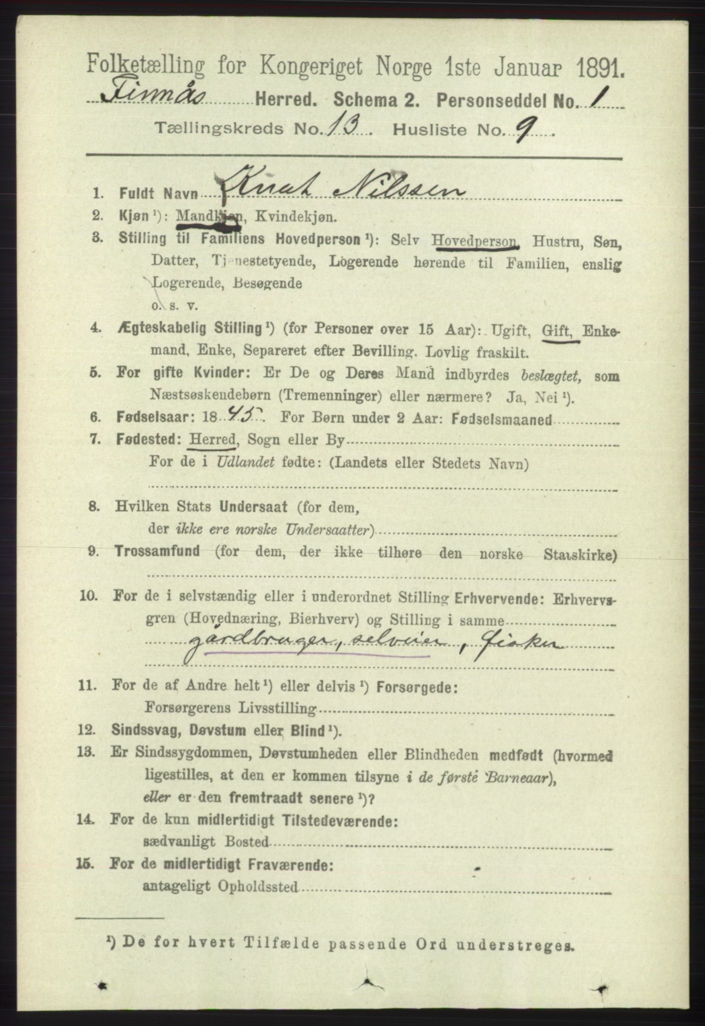 RA, 1891 census for 1218 Finnås, 1891, p. 5646