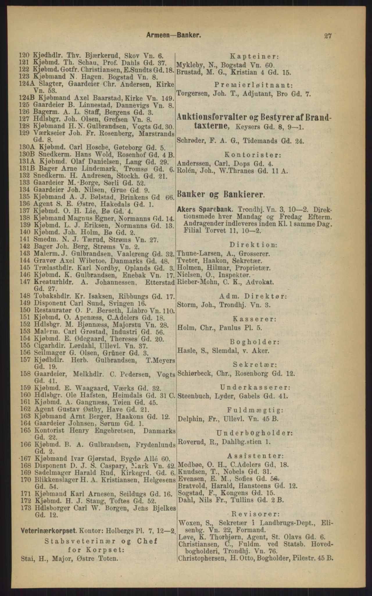 Kristiania/Oslo adressebok, PUBL/-, 1903, p. 27