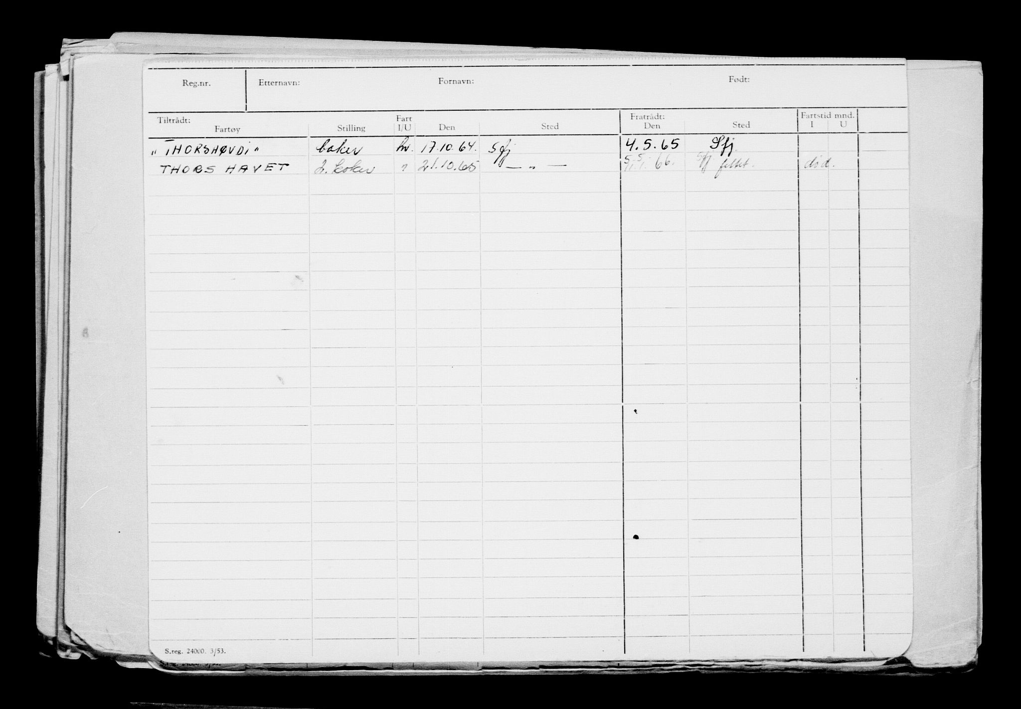 Direktoratet for sjømenn, AV/RA-S-3545/G/Gb/L0205: Hovedkort, 1922, p. 143