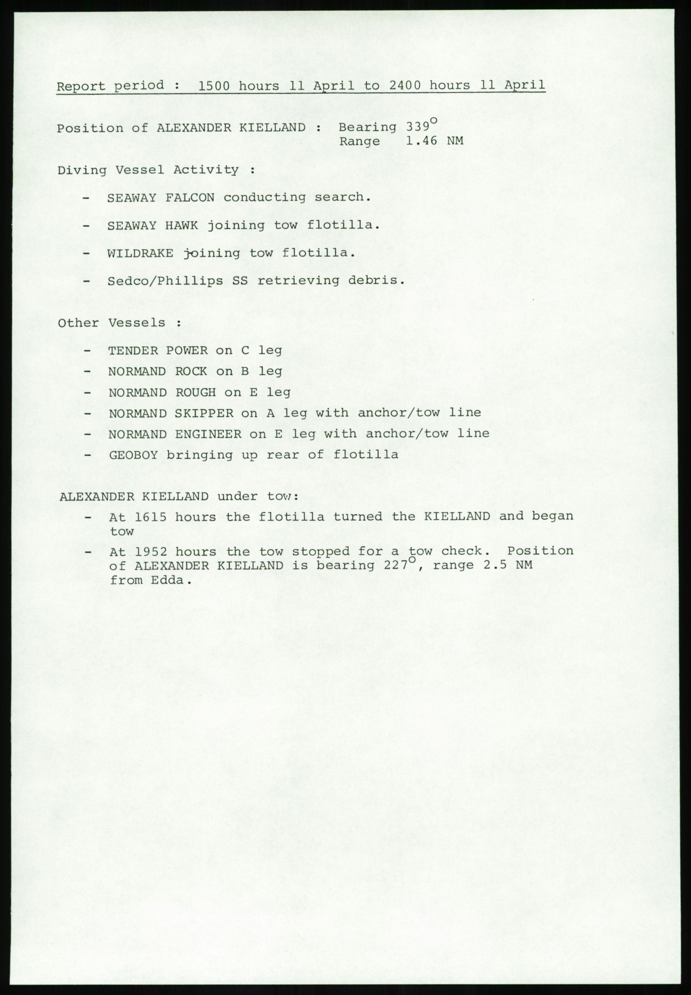 Justisdepartementet, Granskningskommisjonen ved Alexander Kielland-ulykken 27.3.1980, AV/RA-S-1165/D/L0017: P Hjelpefartøy (Doku.liste + P1-P6 av 6)/Q Hovedredningssentralen (Q0-Q27 av 27), 1980-1981, p. 121