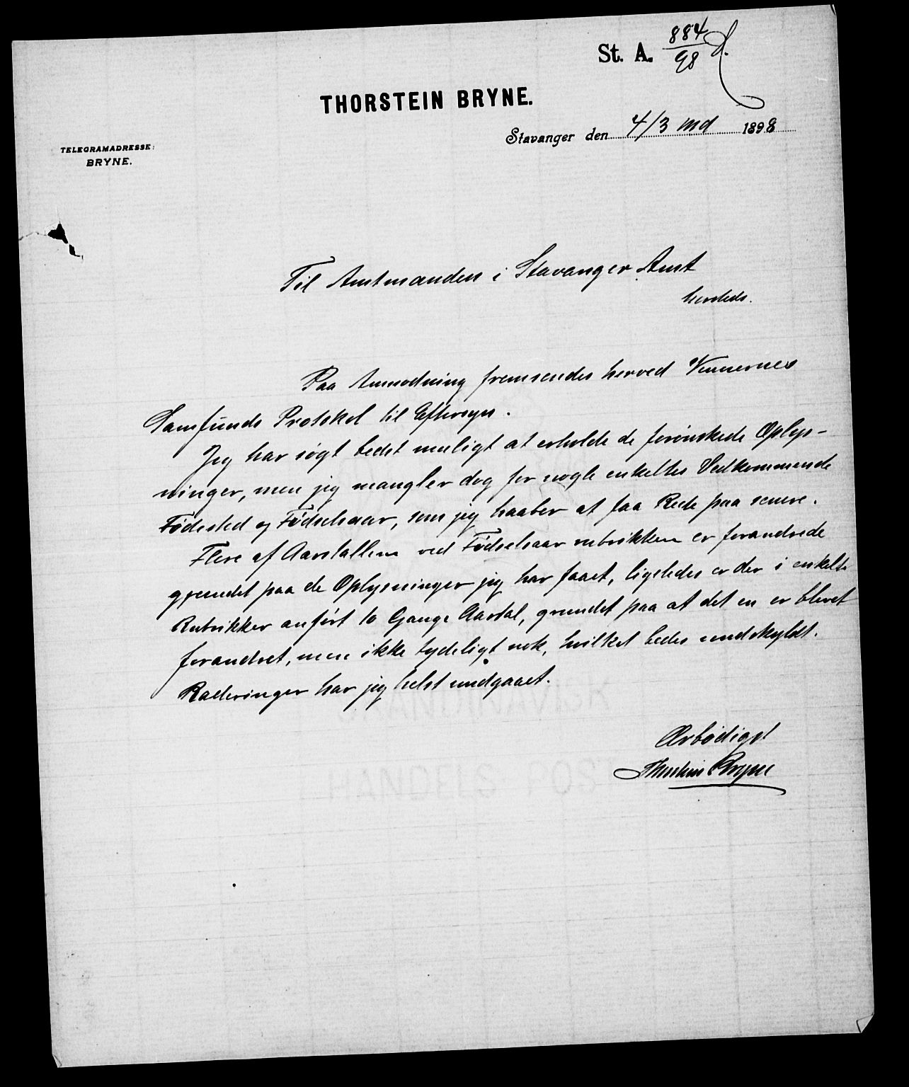 Pa 0160 - Vennenes Samfunn, Stavanger, AV/SAST-A-100269/F: Dissenter register no. -, 1870-1898