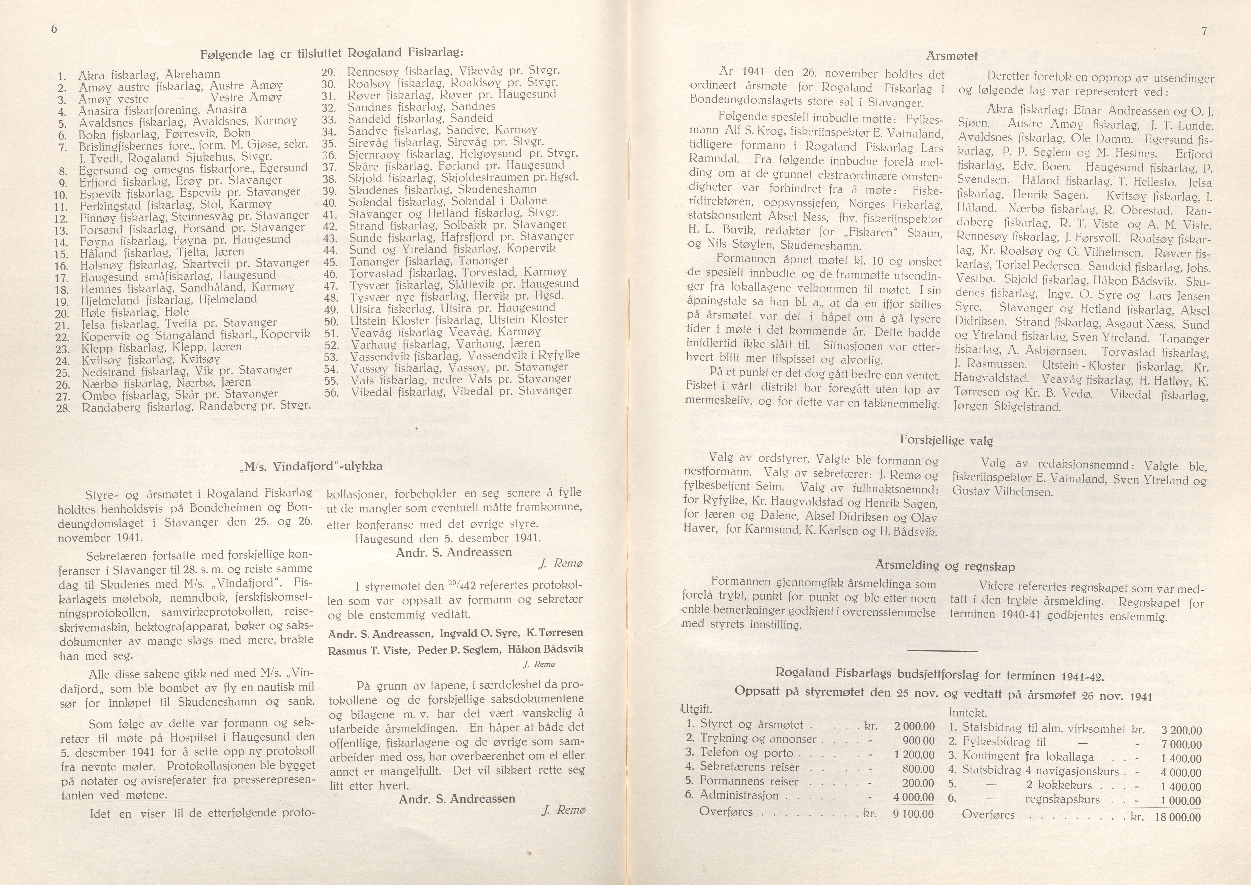 Rogaland fylkeskommune - Fylkesrådmannen , IKAR/A-900/A/Aa/Aaa/L0061: Møtebok , 1942, p. 6-7